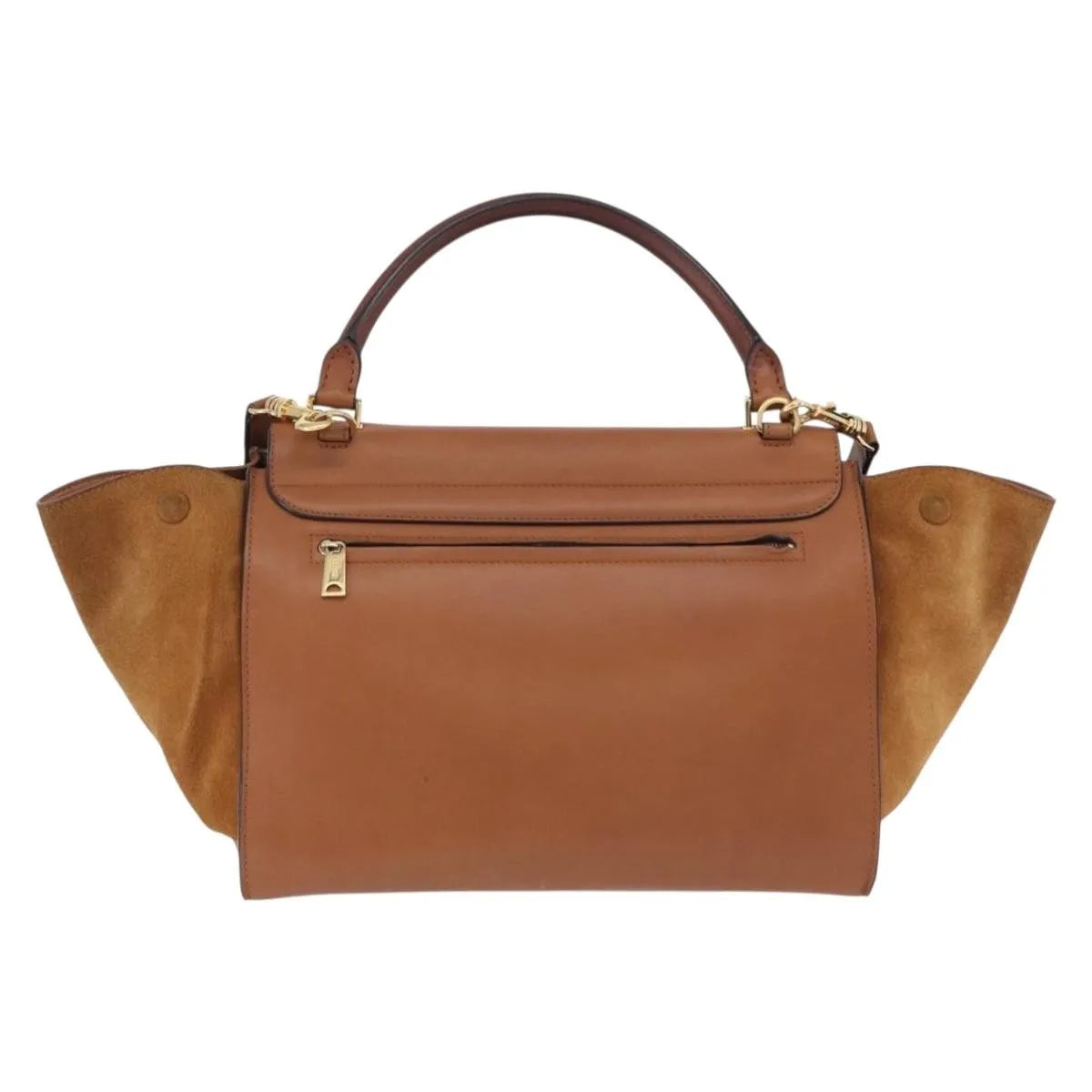 Celine Trapeze Leather Brown Leather Handbag (Pre-Owned)