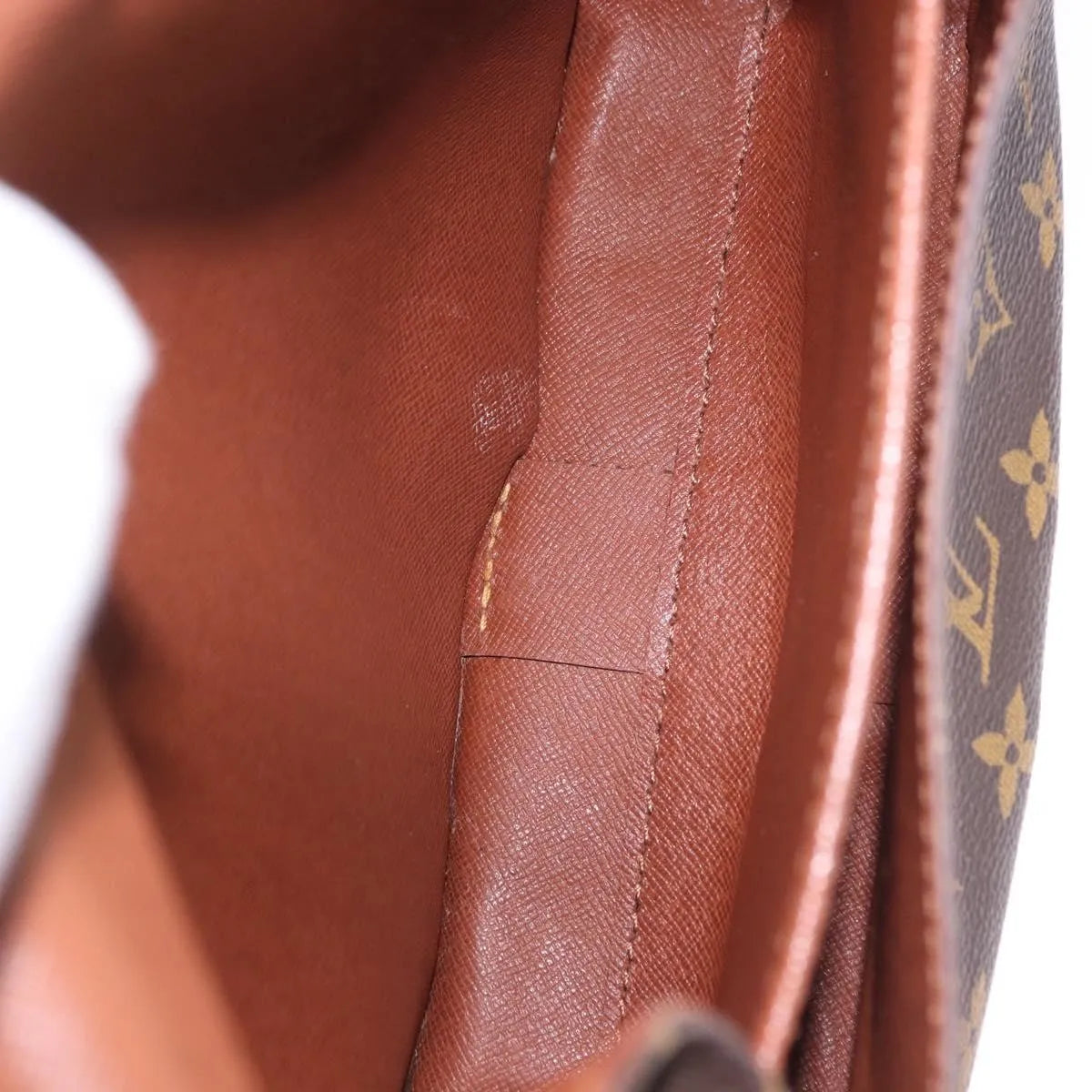 Louis Vuitton Cartouchiere Monogram Brown Canvas Shoulder Bag Bag (Pre-Owned)