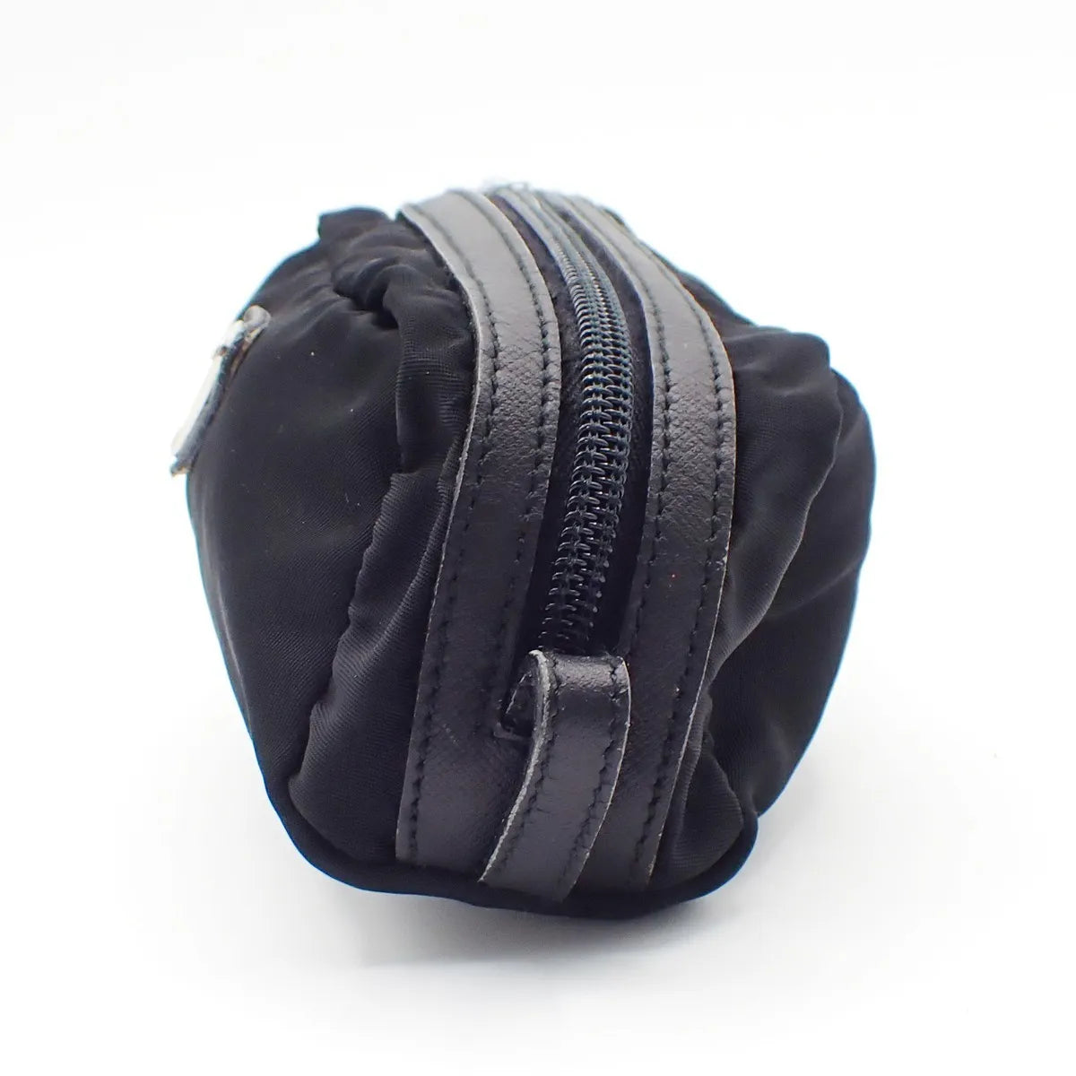Prada Padded Zip Belt Tessuto Black Nylon Clutche & Pouche Bag (Pre-Owned)