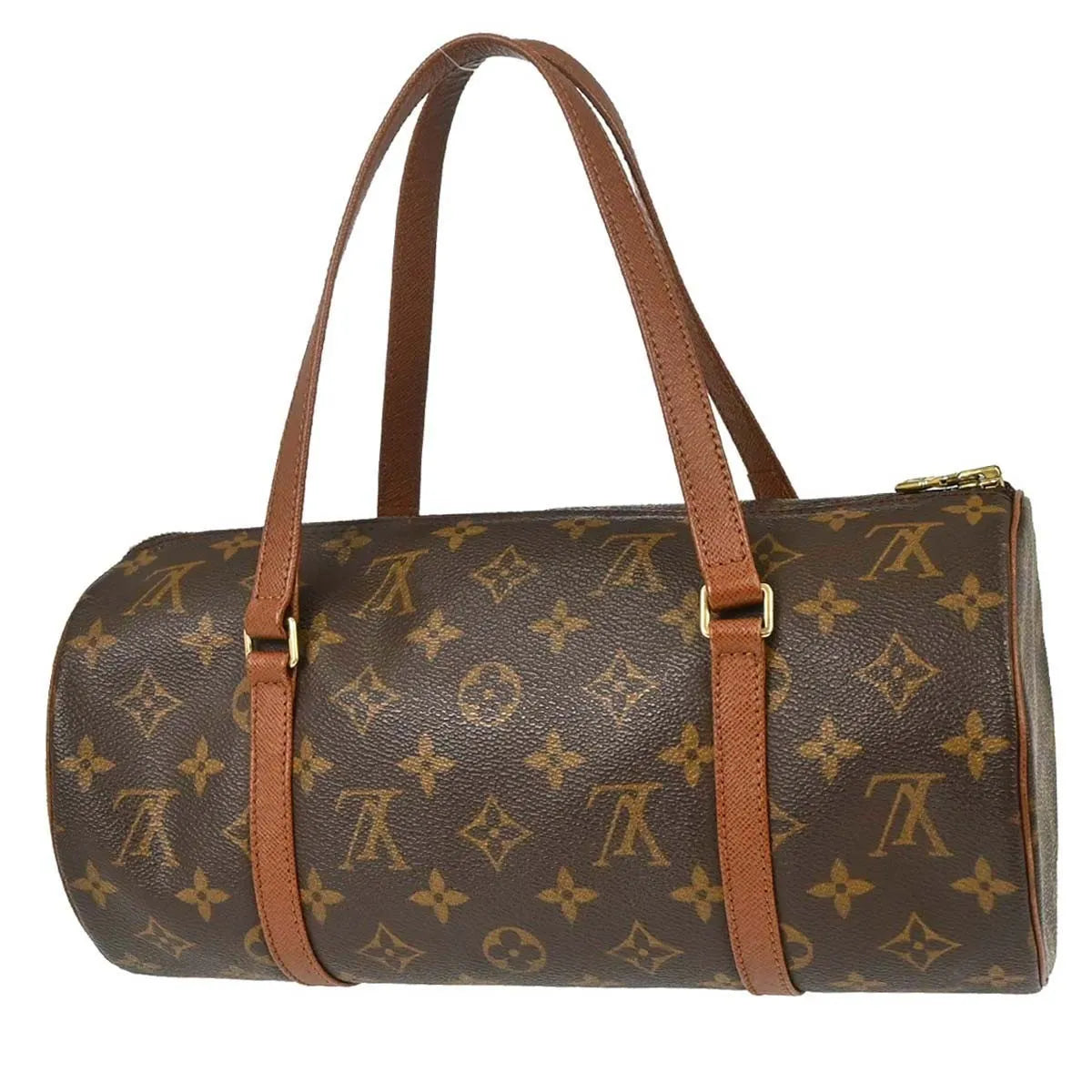 Louis Vuitton Papillon Monogram Canvas Brown Canvas Handbag (Pre-Owned)