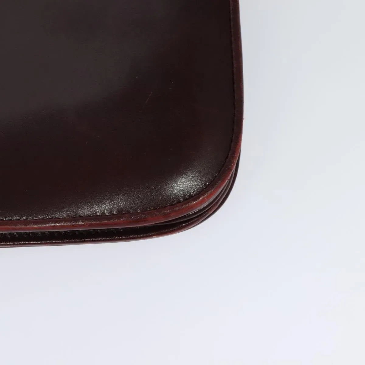 Bally Vintage Leather Burgundy Leather Shoulder Bag Bag (Pre-Owned)