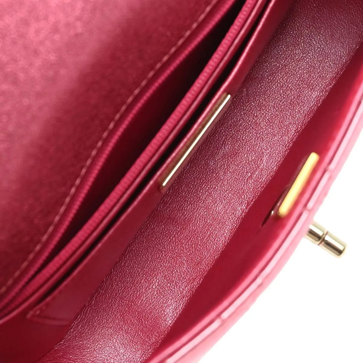 Chanel Hollywood Boulevard Flap Bag Quilted Metallic Leather Pink Leather Shoulder Bag Bag (Pre-Owned)