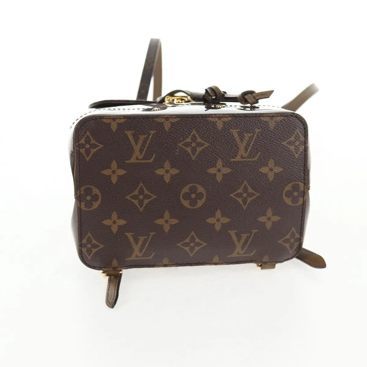 Louis Vuitton Hot Springs Vernis With Monogram Canvas Brown Canvas Backpack Bag (Pre-Owned)