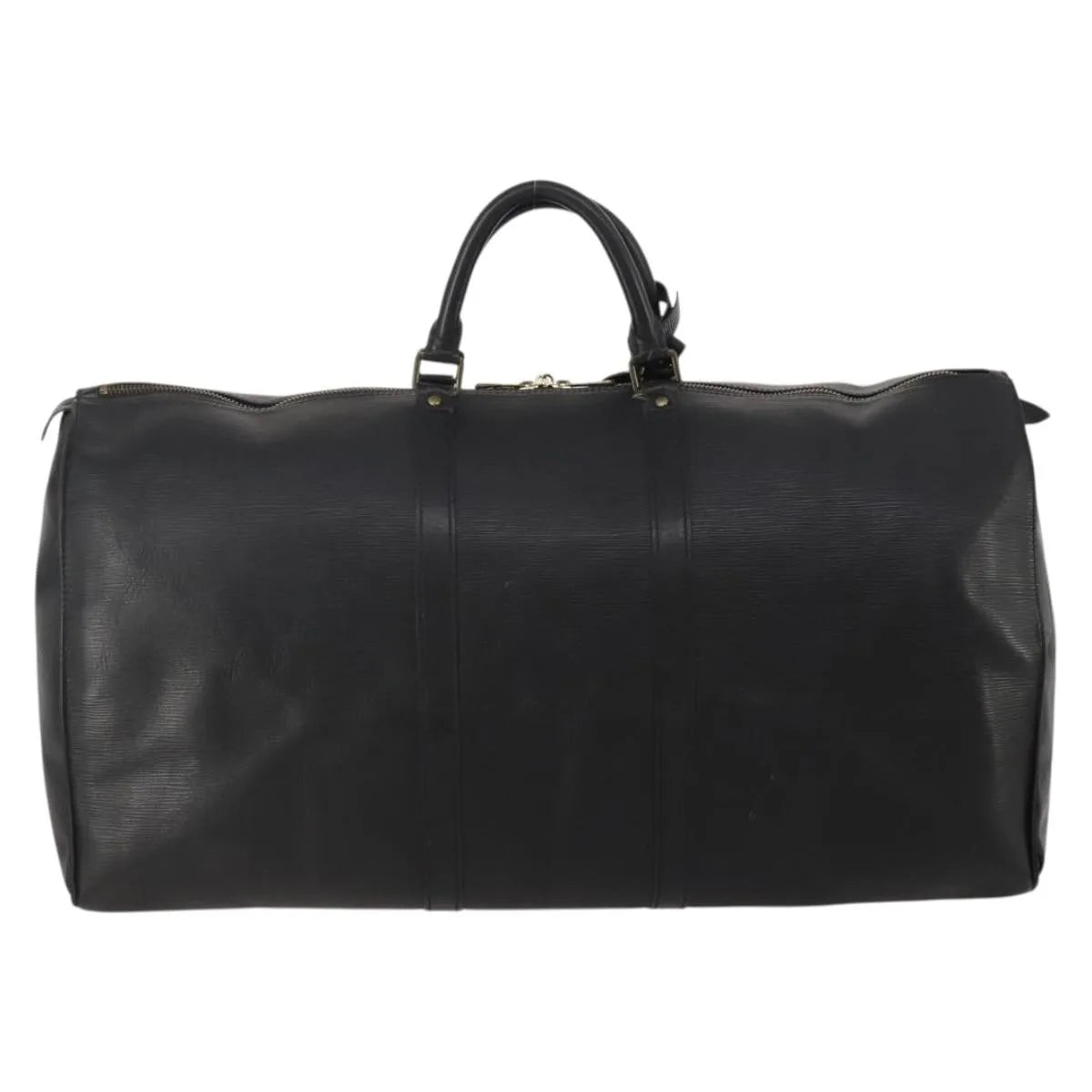 Louis Vuitton Keepall Epi Black Leather Travel Bag Bag (Pre-Owned)