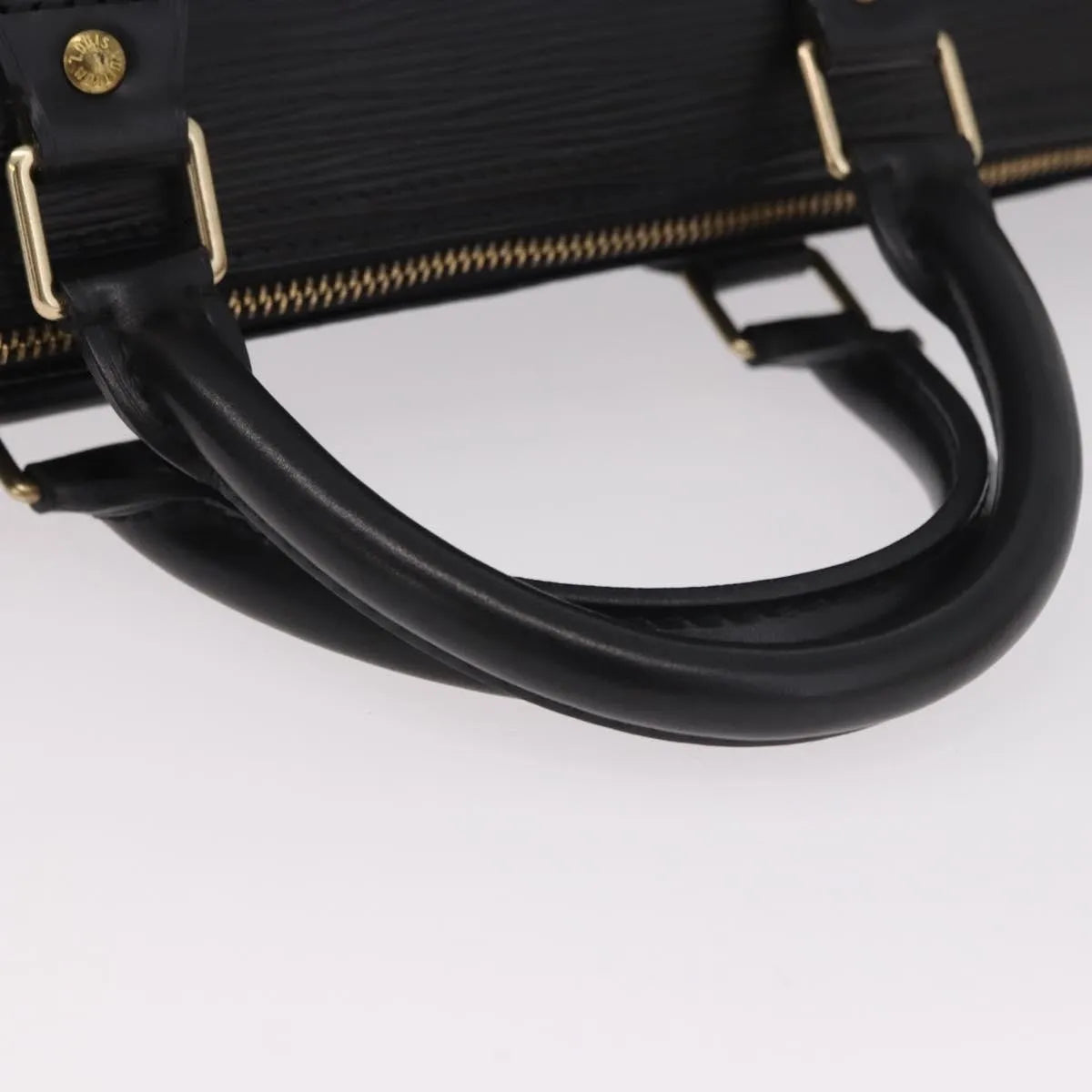 Louis Vuitton Speedy Epi Leather Black Leather Handbag (Pre-Owned)