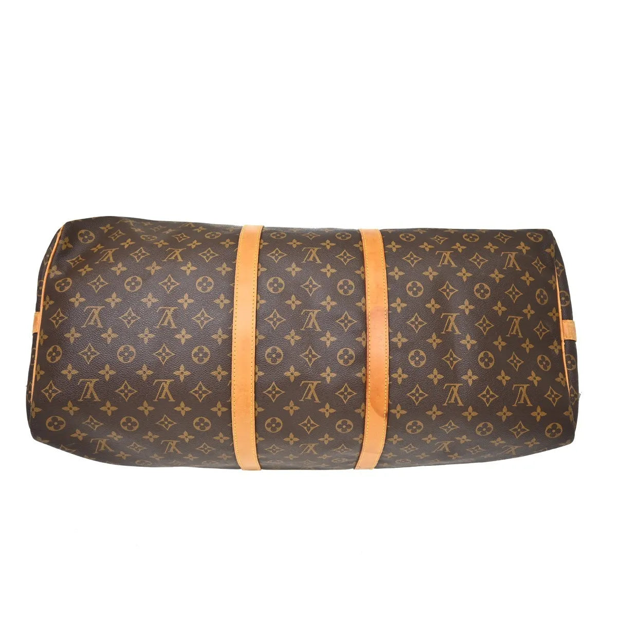 Louis Vuitton Keepall Bandouliere Monogram Canvas Brown Canvas Travel Bag Bag (Pre-Owned)