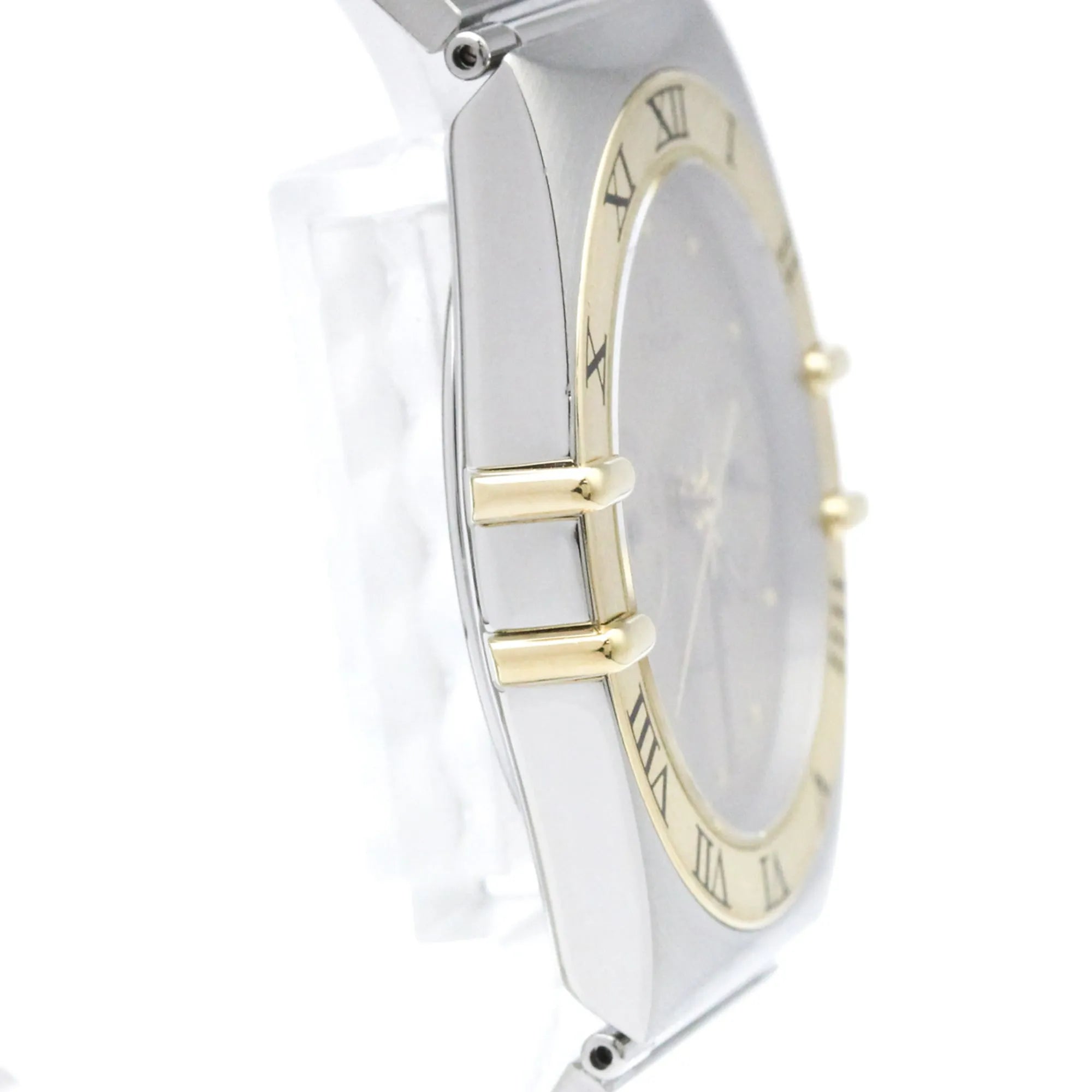 Omega Constellation Manhattan Quartz Stainless Steel And Yellow Gold (18K) Watch (Pre-Owned)