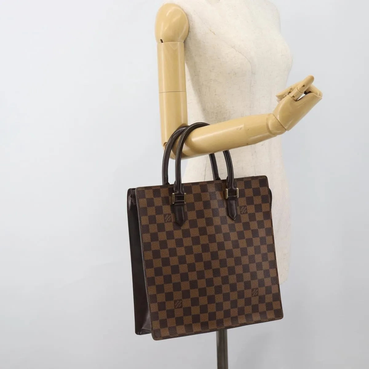 Louis Vuitton Venice Sac Plat Damier Brown Canvas Tote Bag Bag (Pre-Owned)