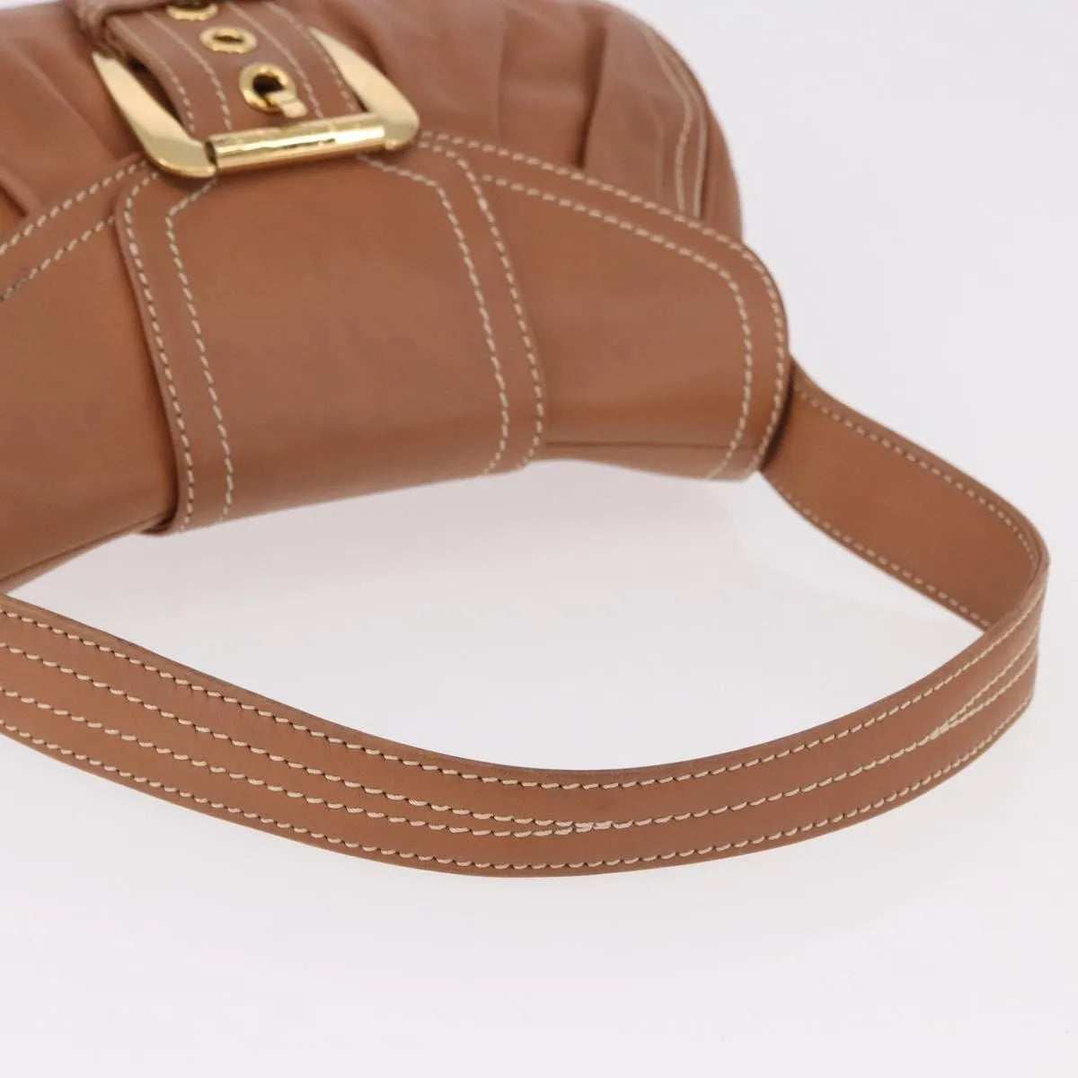 Celine Biker Boogie Satchel Leather Brown Leather Shoulder Bag Bag (Pre-Owned)