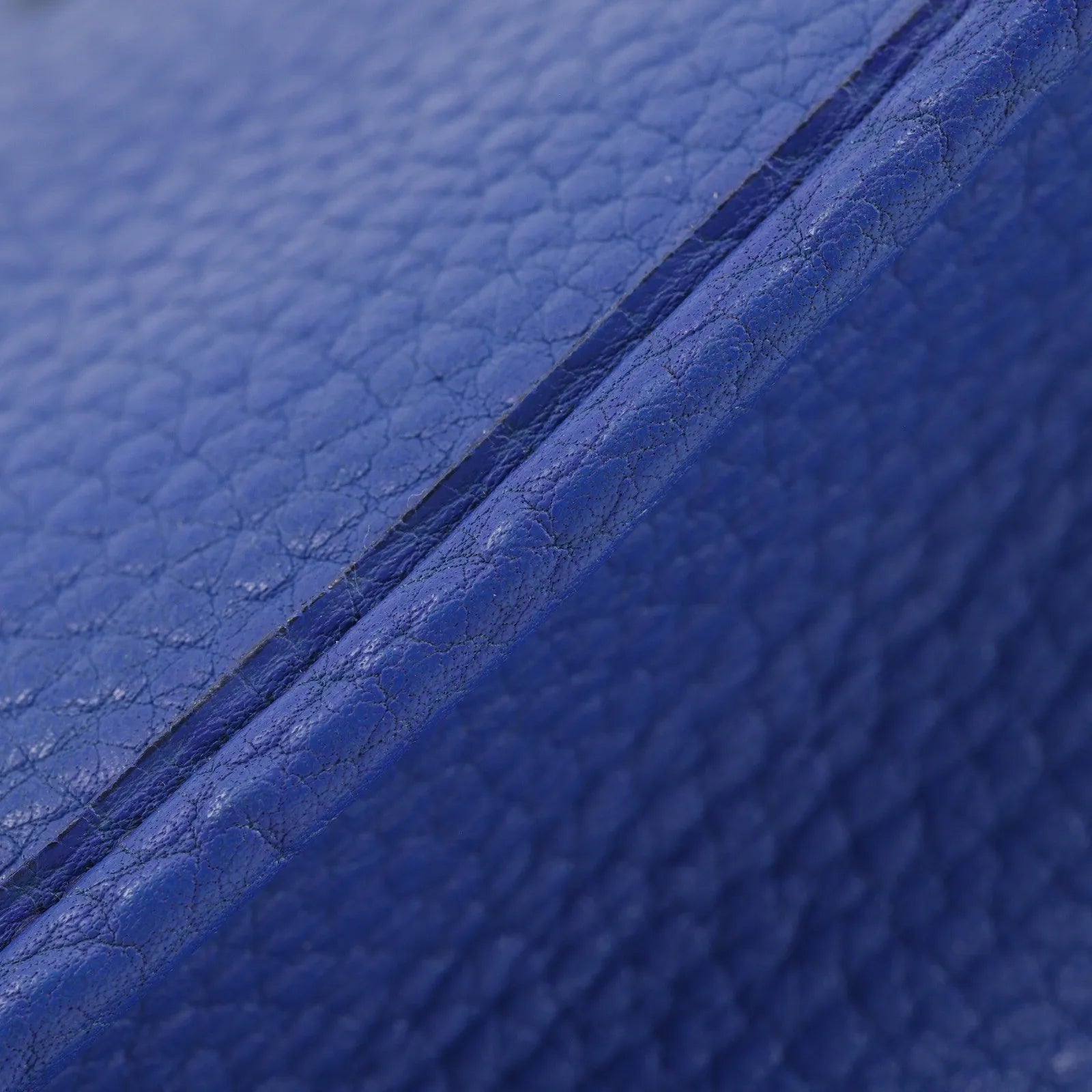 Hermes Evelyne Bag Gen I Ardennes Blue Leather Handbag (Pre-Owned)