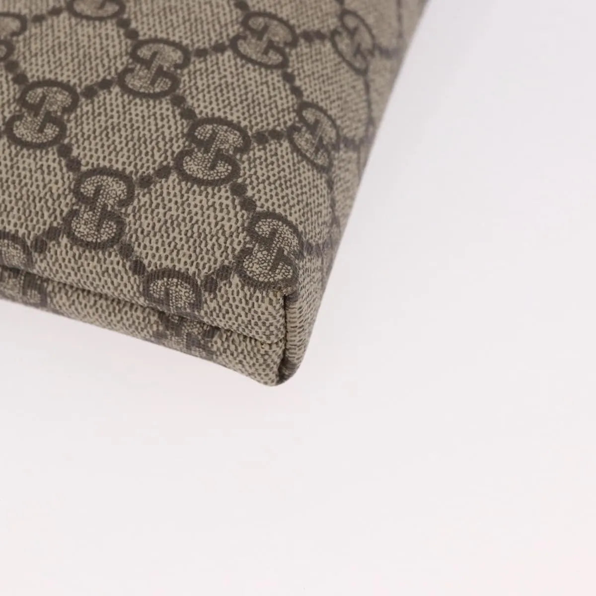 Gucci Pochette Gg Canvas Beige Pvc Clutche & Pouche Bag (Pre-Owned)