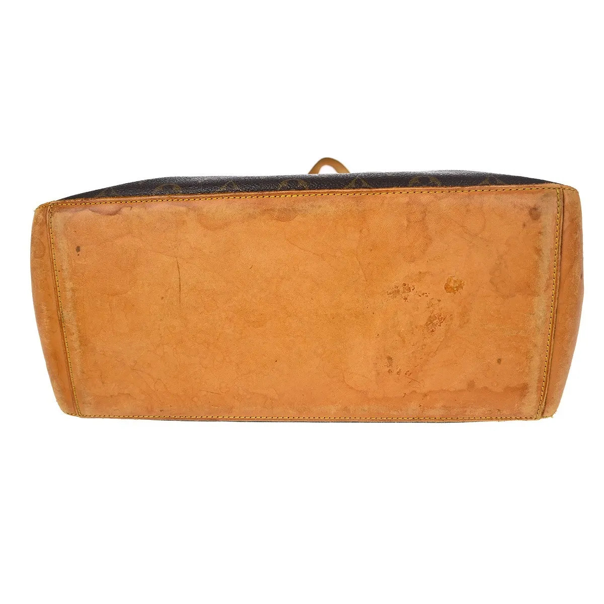 Louis Vuitton Cabas Mezzo Monogram Canvas Brown Canvas Shoulder Bag Bag (Pre-Owned)