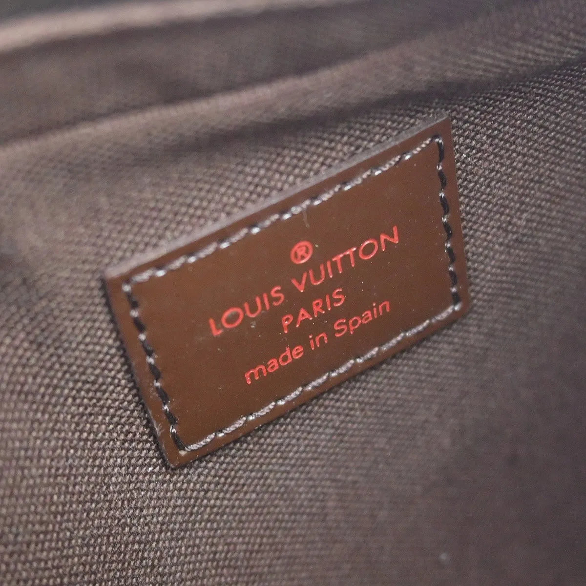 Louis Vuitton Geronimos Waist Bag Damier Brown Canvas Shoulder Bag Bag (Pre-Owned)