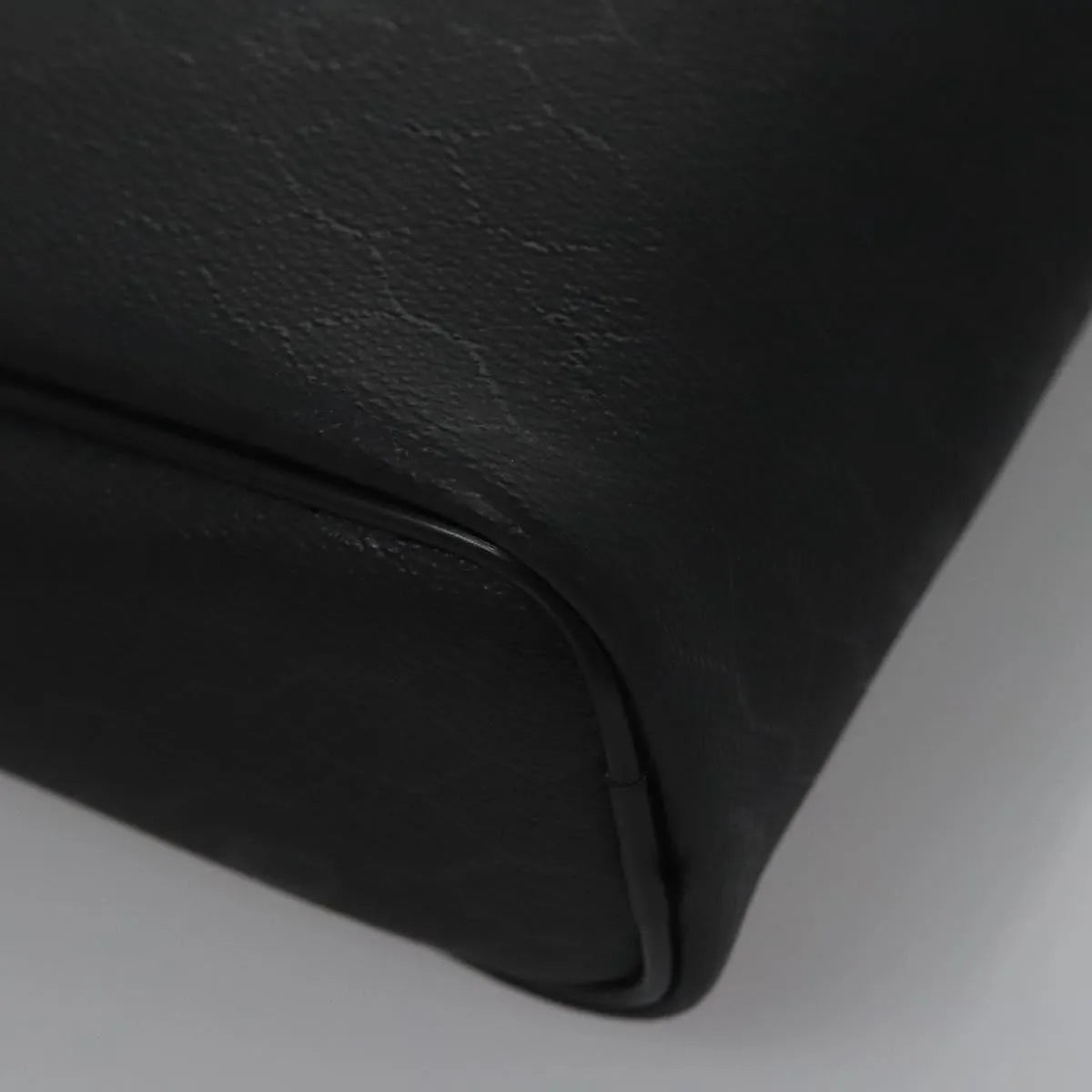 Christian Dior Vintage Honeycomb Zip Coated Canvas Black Canvas Clutche & Pouche Bag (Pre-Owned)
