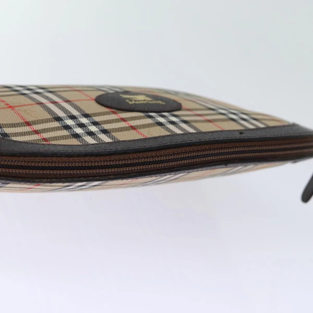 Burberry Nova Check Pochette Canvas Beige Canvas Clutche & Pouche Bag (Pre-Owned)