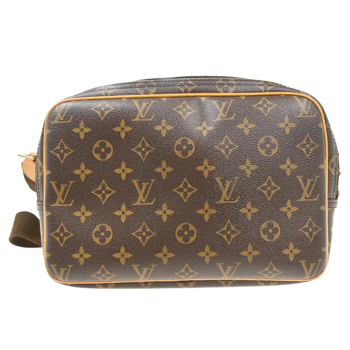 Louis Vuitton Reporter Monogram Canvas Brown Canvas Shoulder Bag Bag (Pre-Owned)