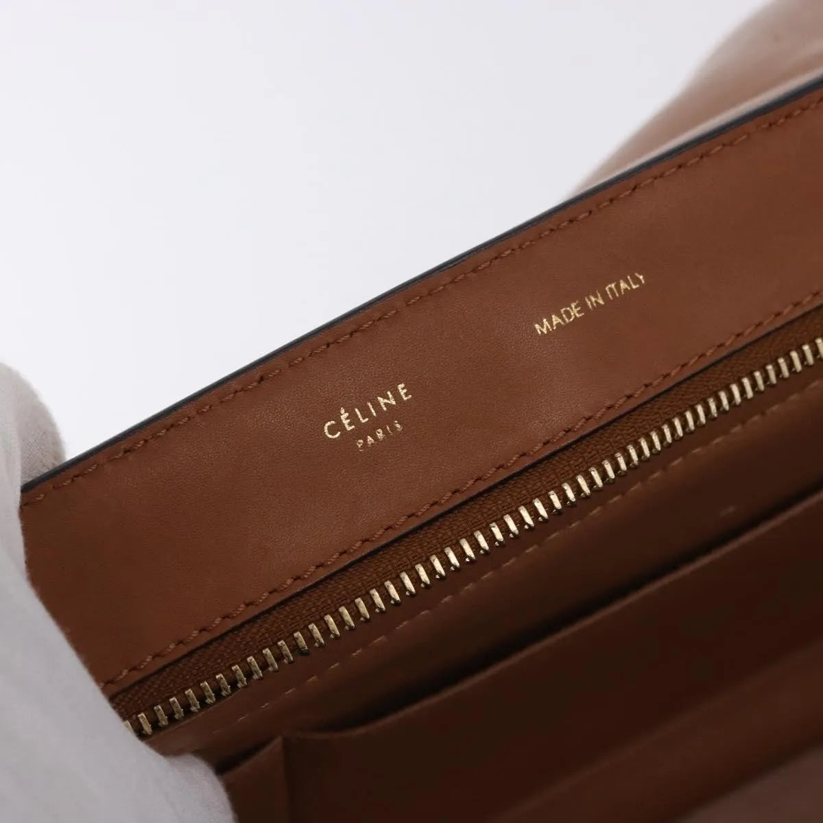 Celine Trapeze Leather Brown Leather Handbag (Pre-Owned)