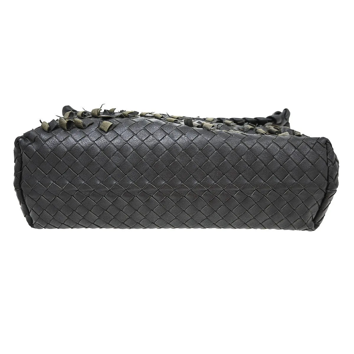 Bottega Veneta Olimpia Tobu Intrecciato Nappa Black Leather Shoulder Bag Bag (Pre-Owned)