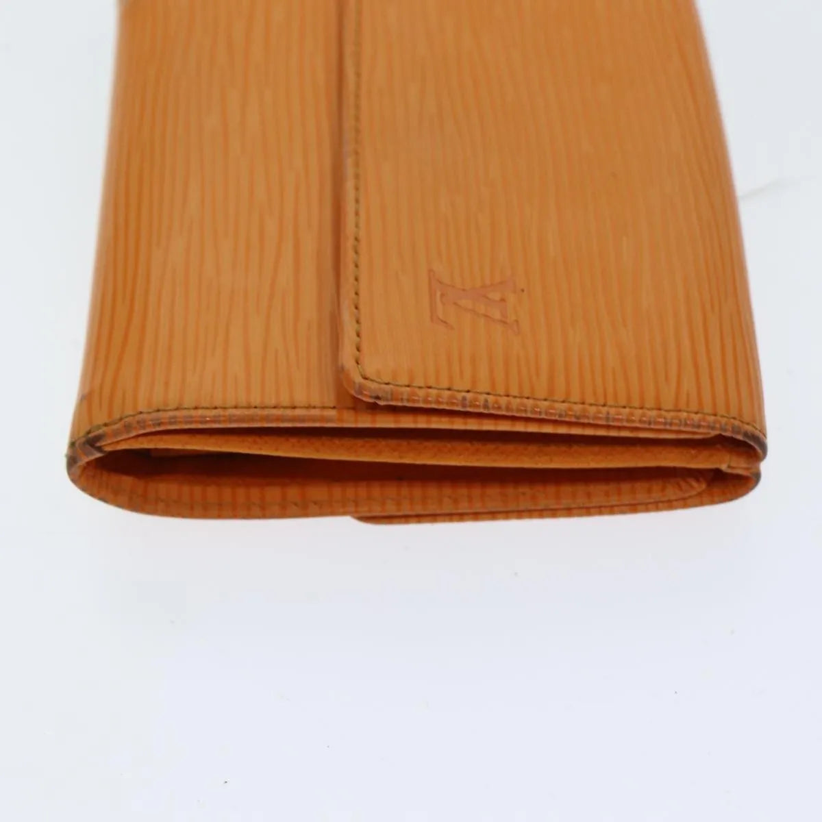 Louis Vuitton Compact Porte Tresor International Epi Leather Orange Leather Wallets Accessory (Pre-Owned)