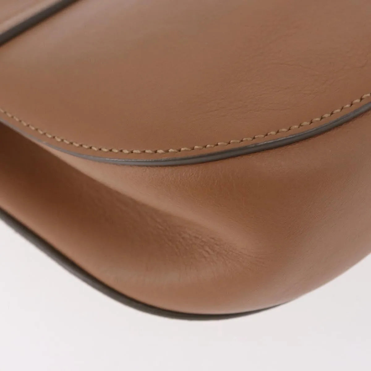 Chloe Drew Shoulder Leather Beige Suede Handbag (Pre-Owned)