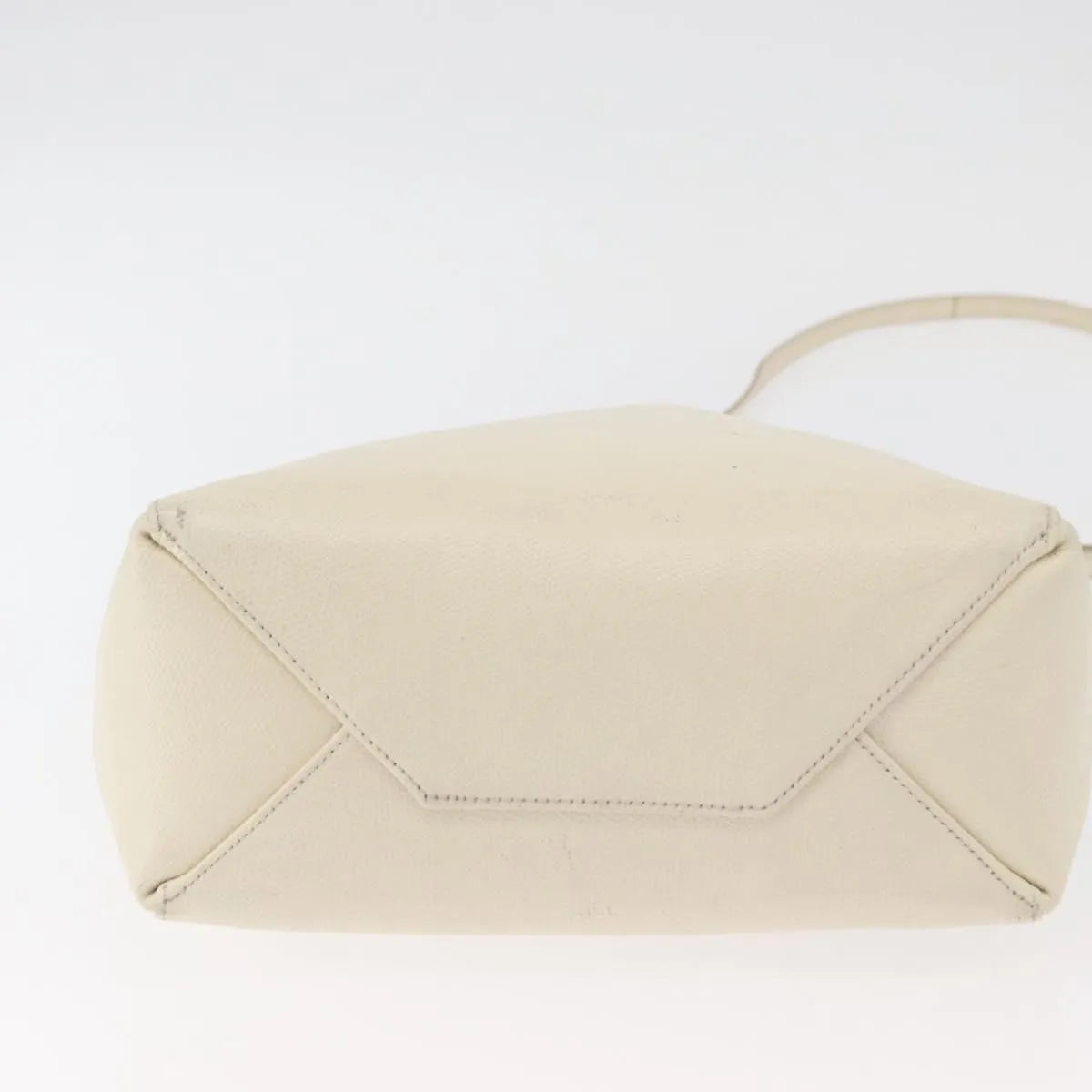 Celine Phantom Cabas Tote Leather White Leather Tote Bag Bag (Pre-Owned)