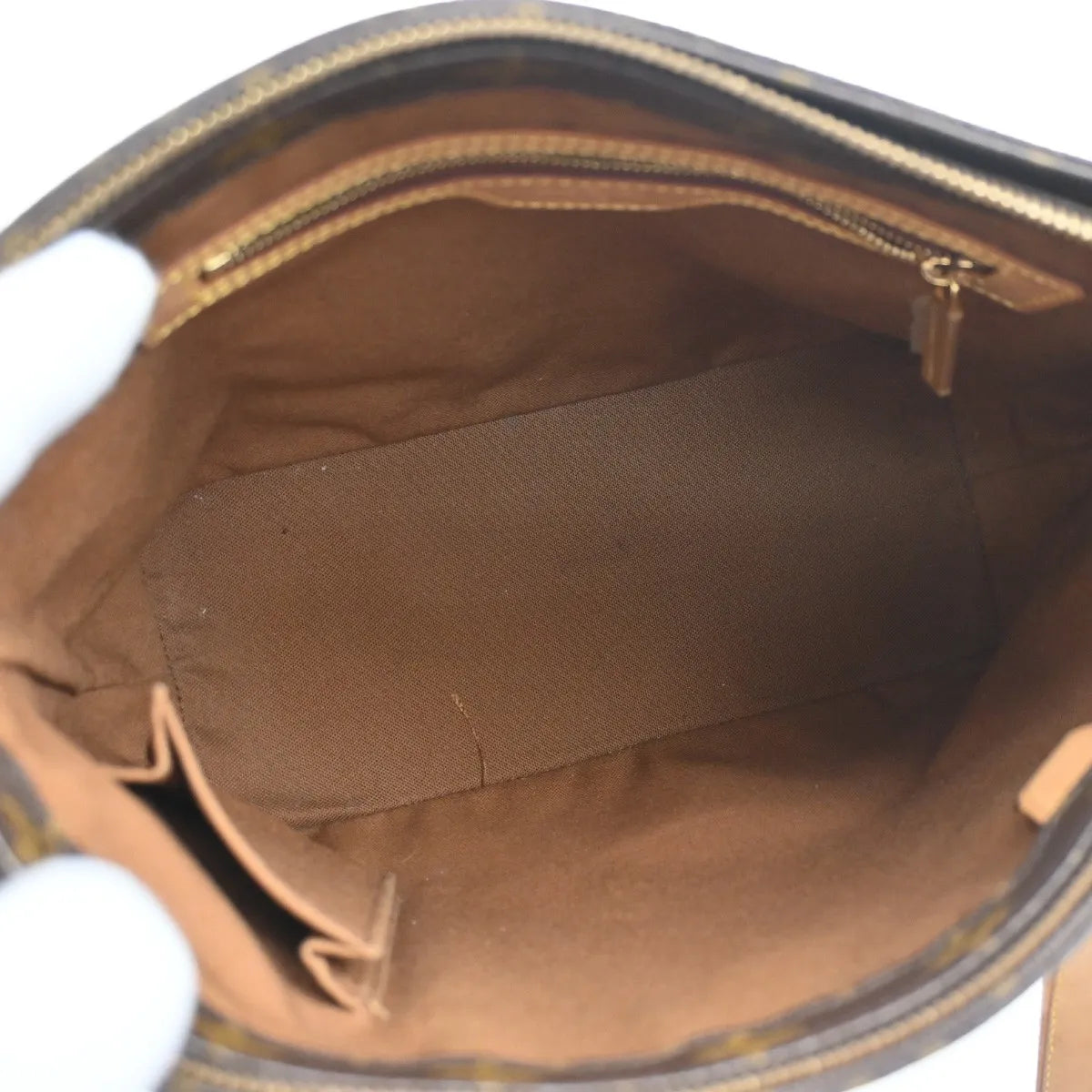 Louis Vuitton Cabas Mezzo Monogram Canvas Brown Canvas Shoulder Bag Bag (Pre-Owned)