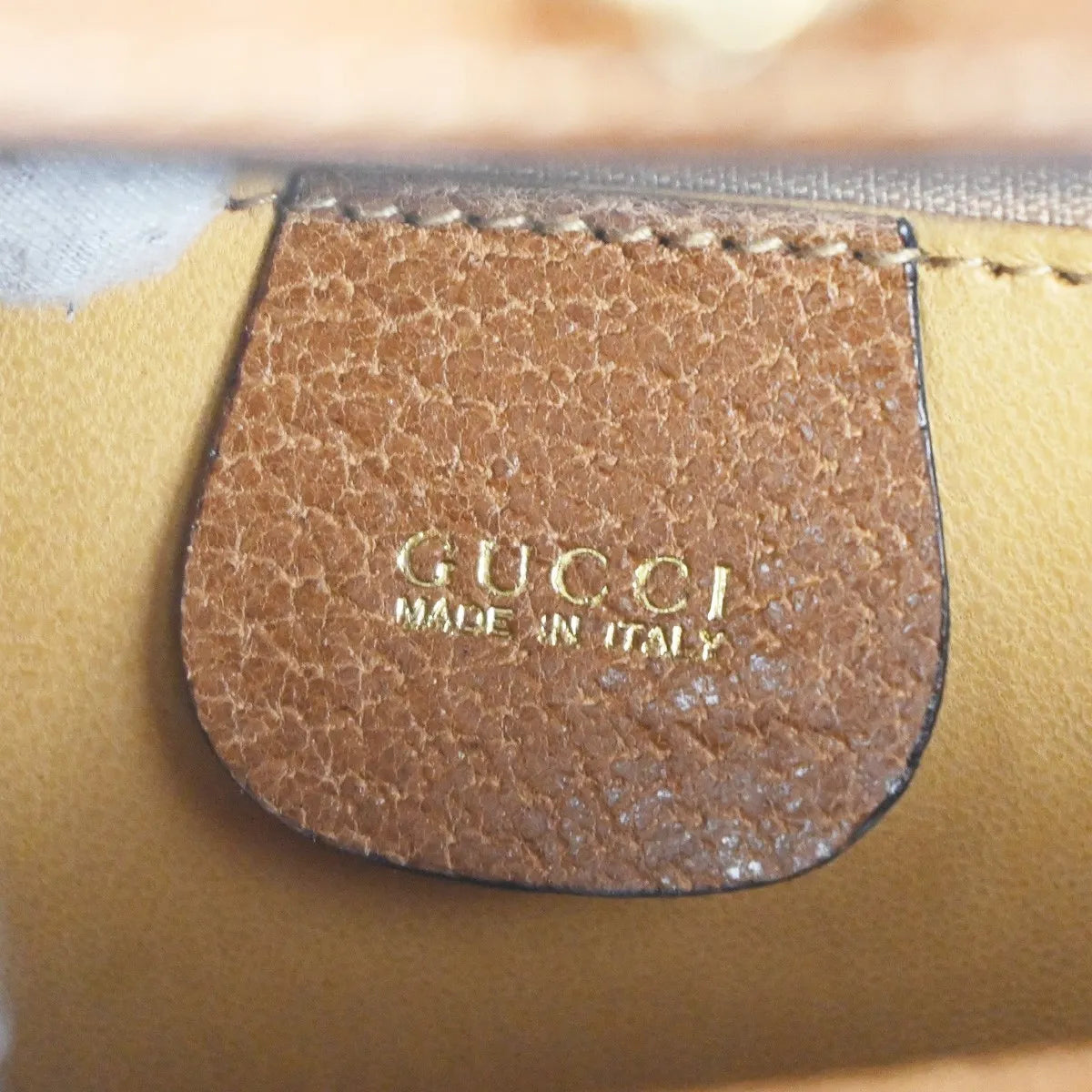 Gucci Vintage Lady Lock Top Handle Leather Brown Leather Shoulder Bag Bag (Pre-Owned)
