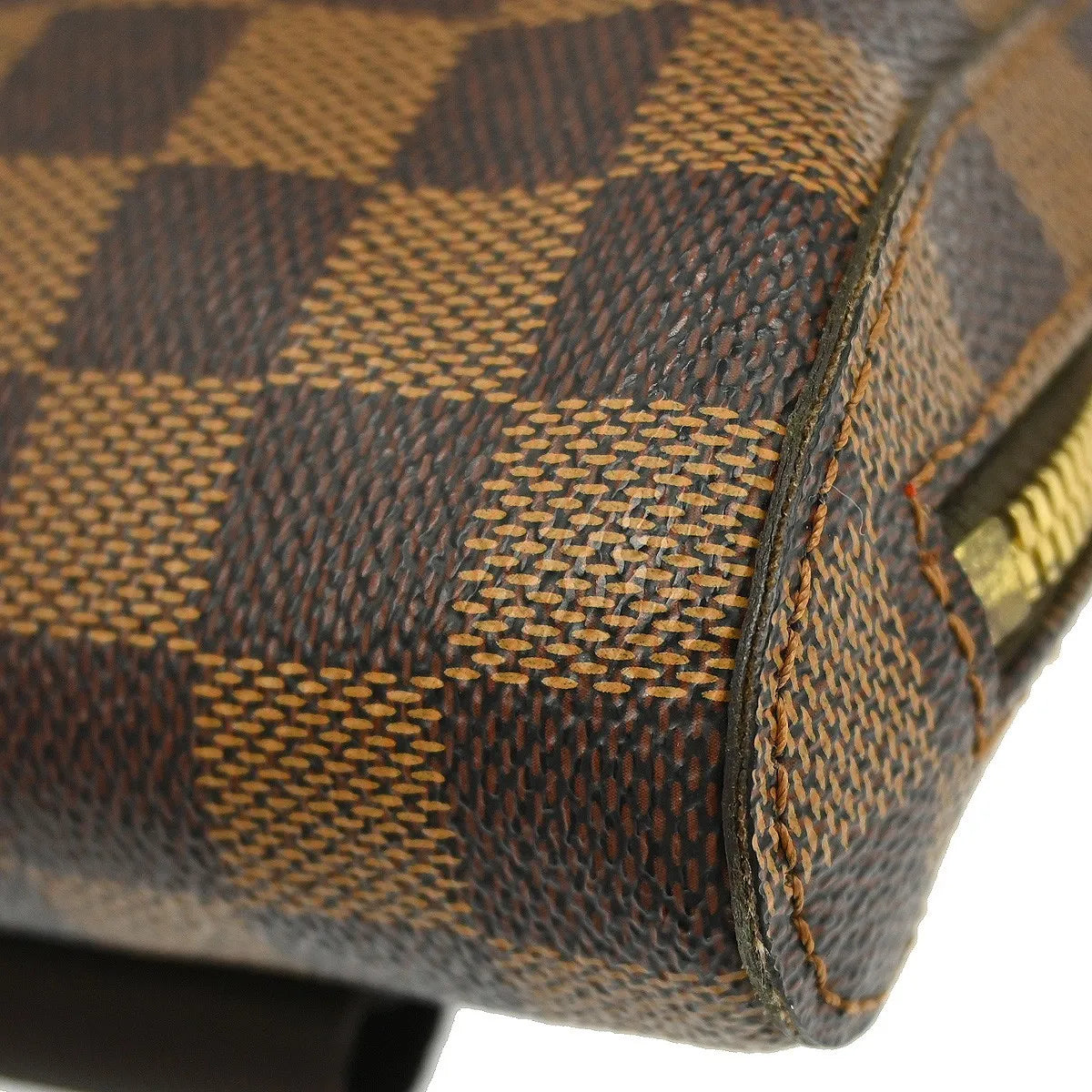 Louis Vuitton Geronimos Waist Damier Ebene Brown Canvas Shoulder Bag Bag (Pre-Owned)