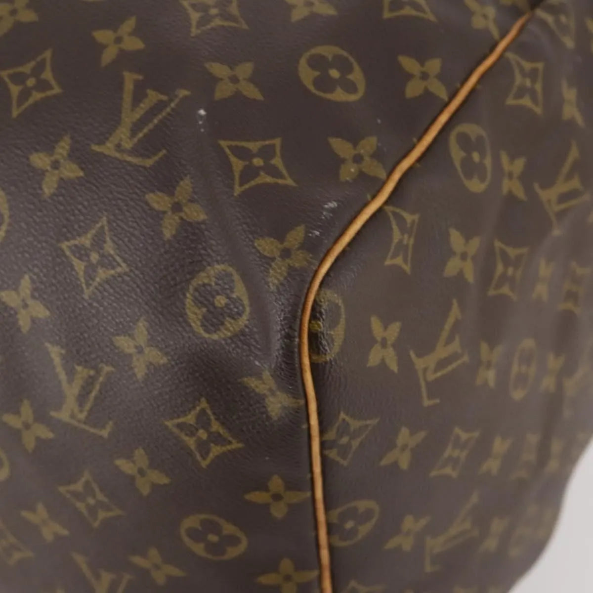 Louis Vuitton Keepall Monogram Canvas Brown Canvas Travel Bag Bag (Pre-Owned)