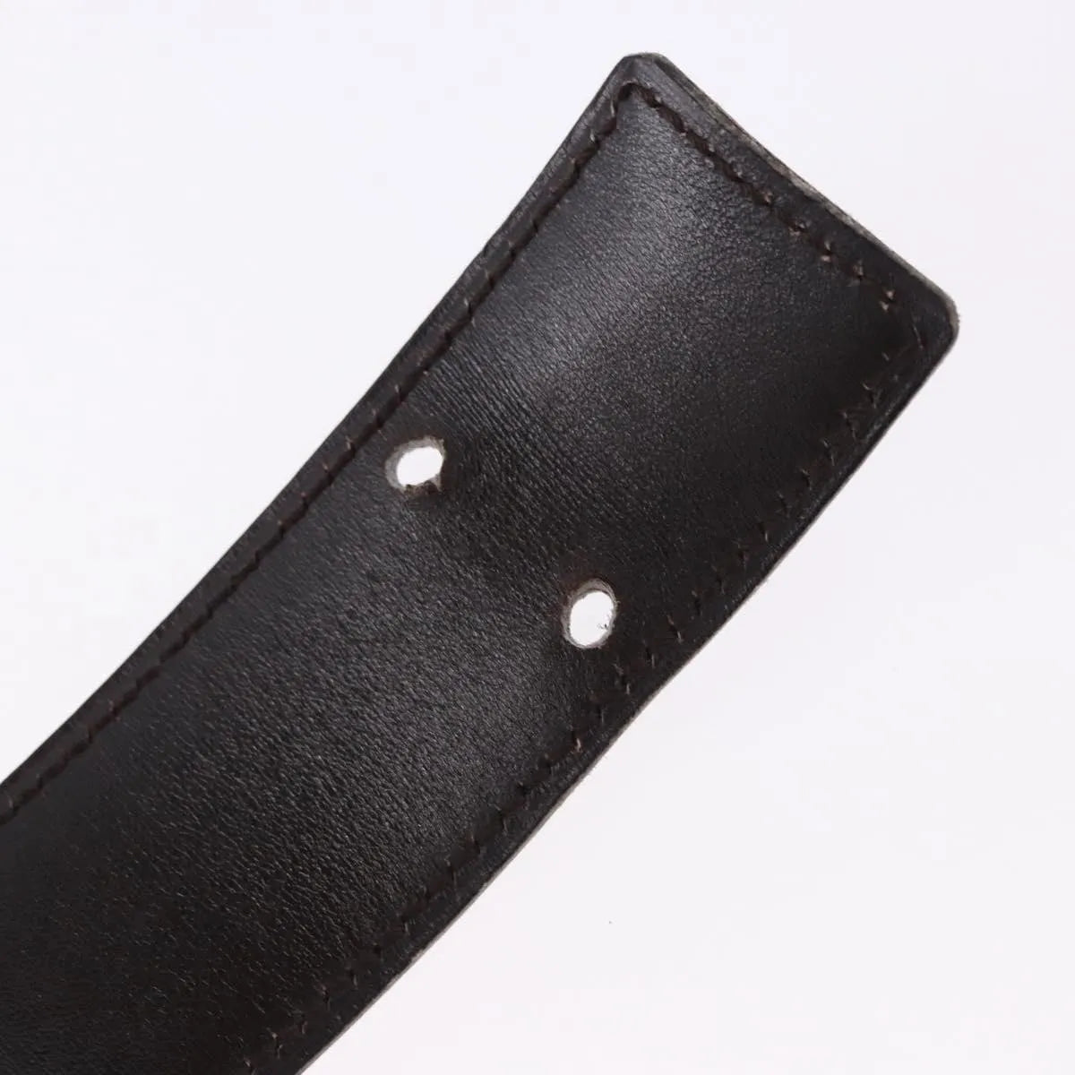 Hermes Constance Reversible Belt Leather Black Leather Belts Accessory (Pre-Owned)
