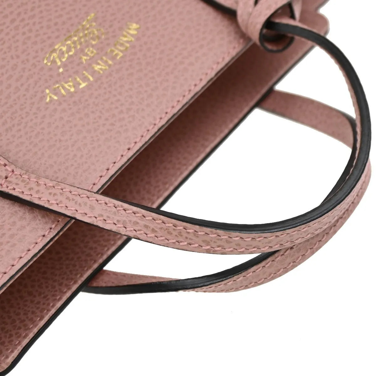 Gucci Swing Pebbled Leather Pink Leather Handbag (Pre-Owned)