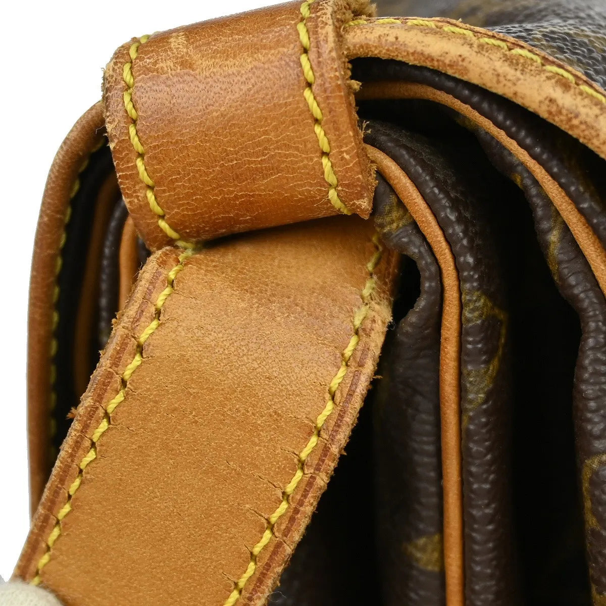 Louis Vuitton Saumur Monogram Canvas Brown Canvas Shoulder Bag Bag (Pre-Owned)