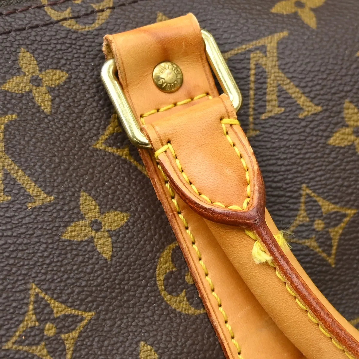 Louis Vuitton Keepall Bandouliere Monogram Canvas Brown Canvas Travel Bag Bag (Pre-Owned)