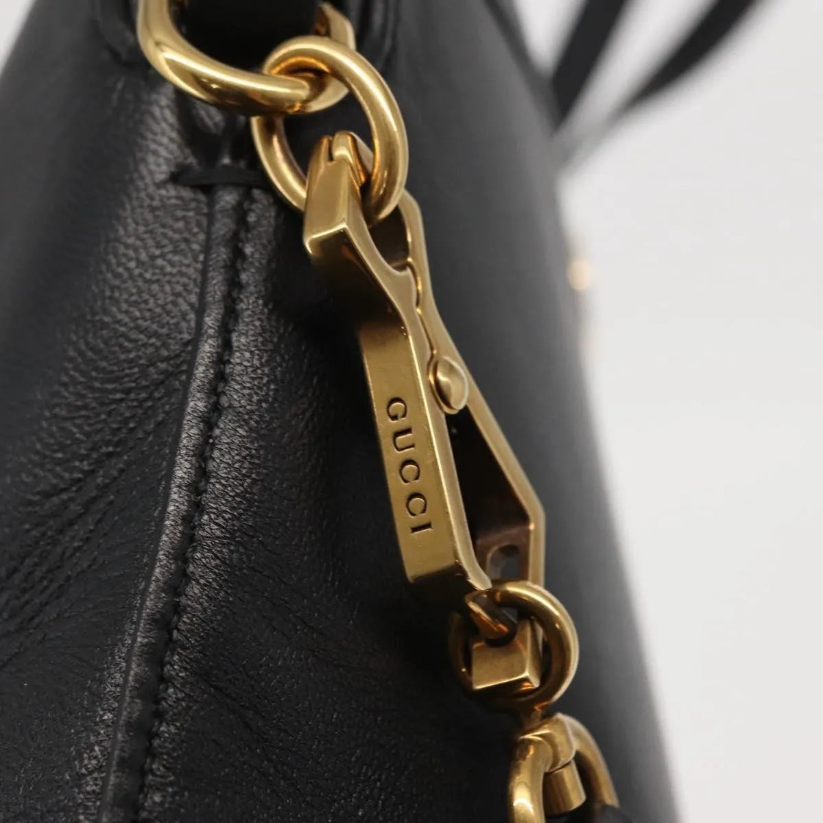Gucci Linea Matisse Interlocking G Top Handle Tote Leather Black Leather Shoulder Bag Bag (Pre-Owned)