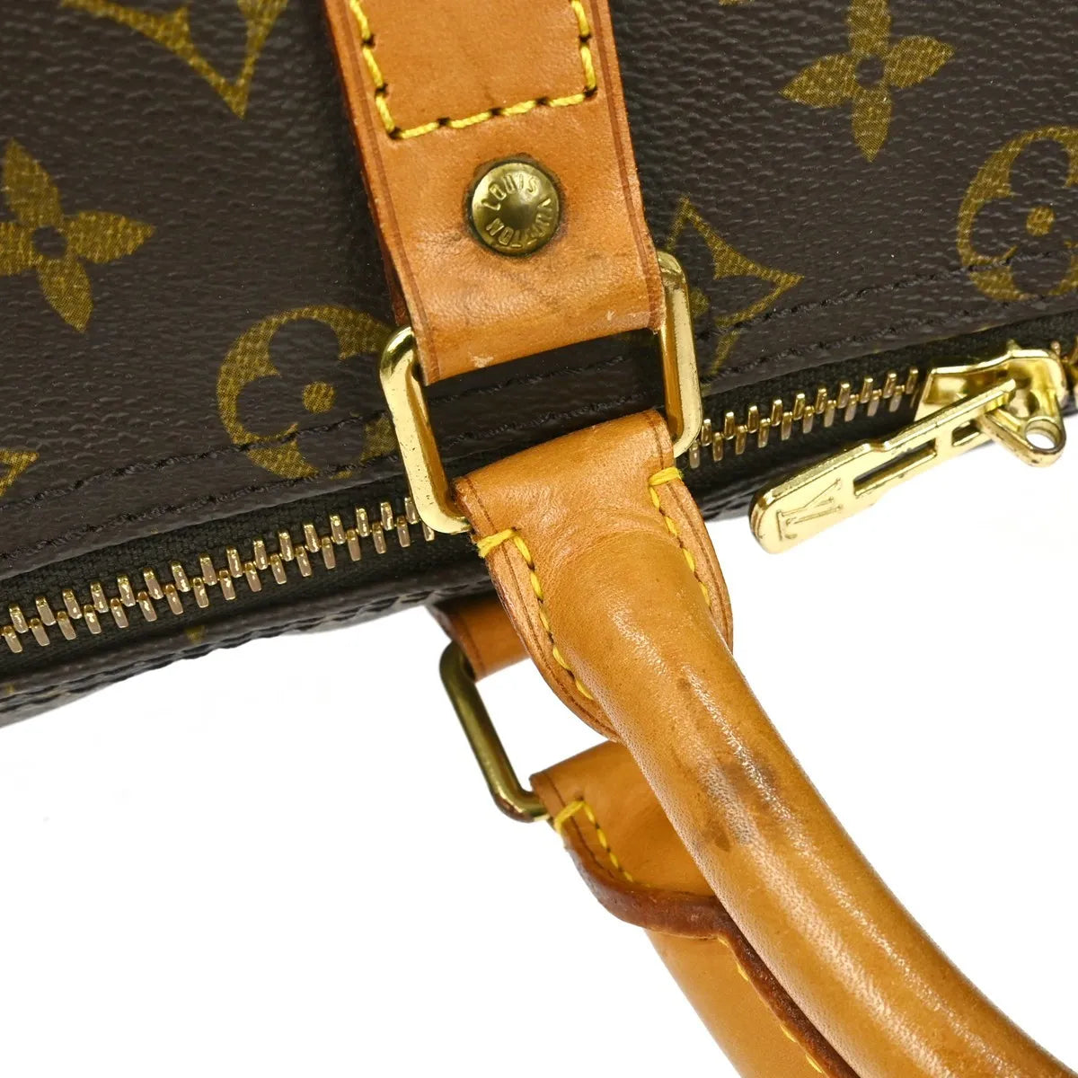Louis Vuitton Keepall Bag Monogram Canvas Brown Canvas Travel Bag Bag (Pre-Owned)