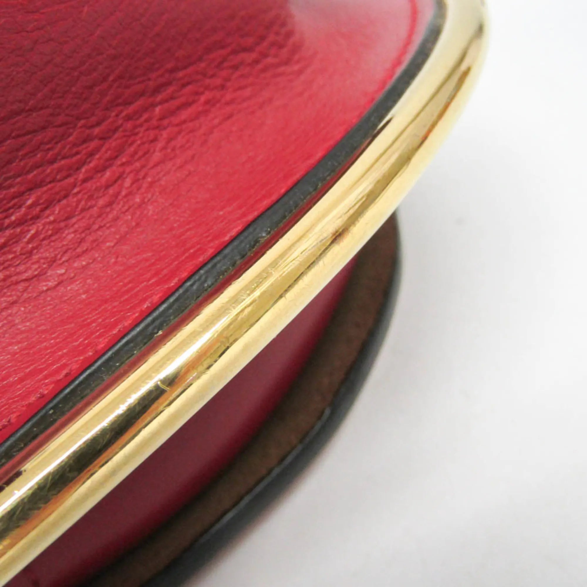 Loewe Metal Gate Leather Red Leather Shoulder Bag Bag (Pre-Owned)