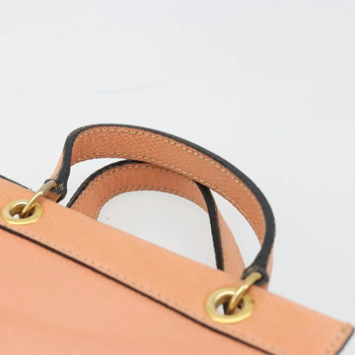 Celine Handbag Leather Orange Leather Handbag (Pre-Owned)