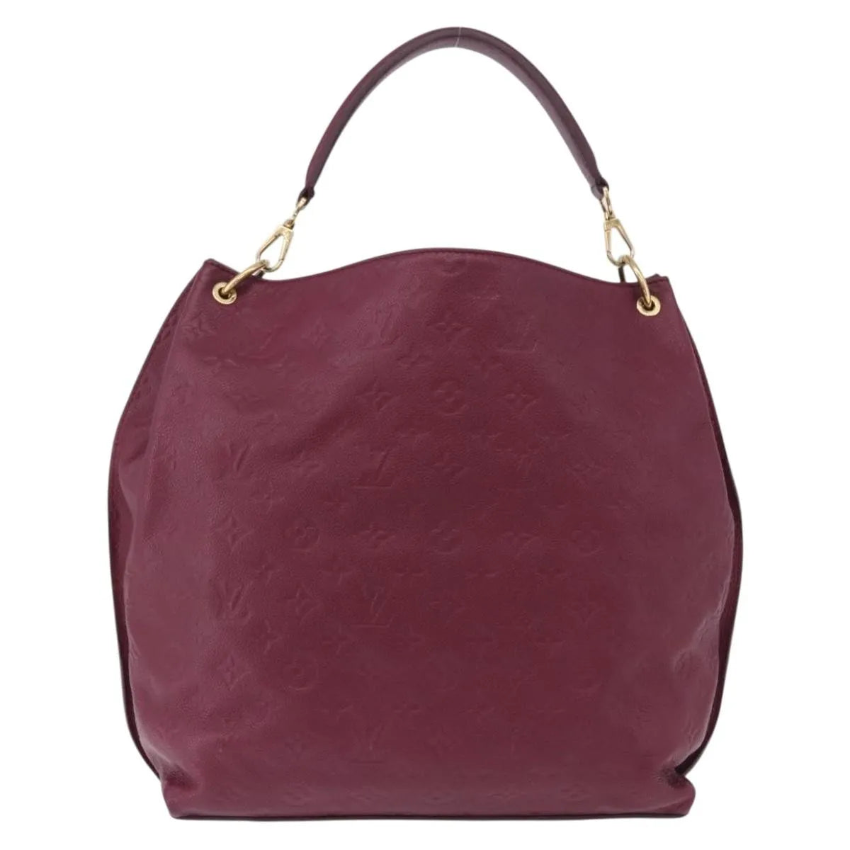 Louis Vuitton Metis Hobo Monogram Empreinte Leather Burgundy Leather Handbag (Pre-Owned)