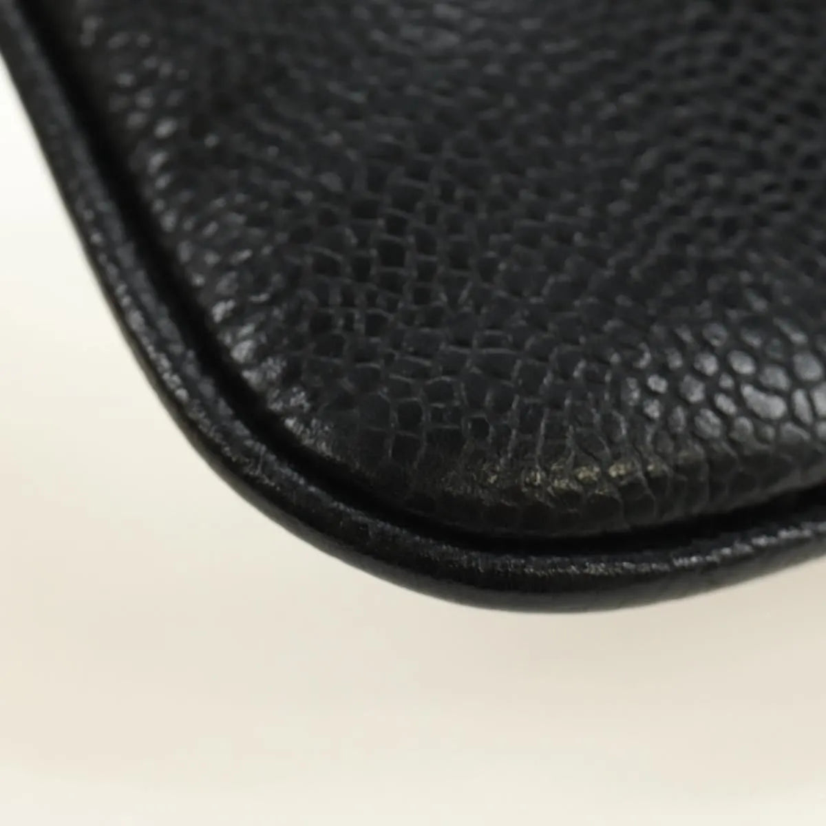 Chanel Vintage Timeless Belt Bag Caviar Black Leather Clutche & Pouche Bag (Pre-Owned)