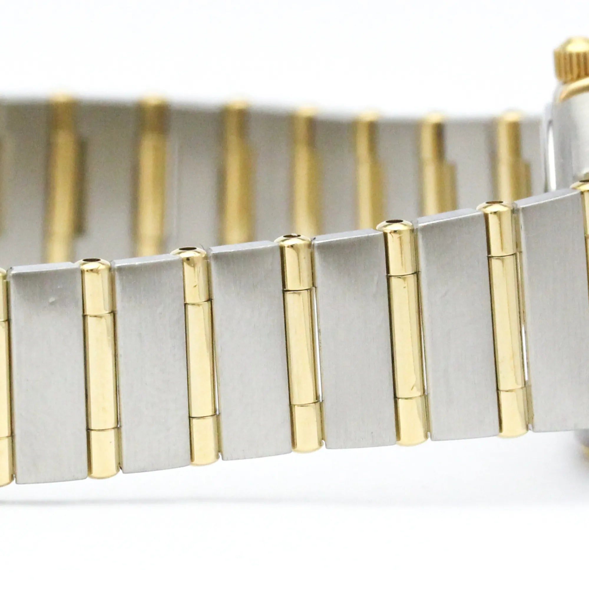 Omega Constellation Quartz Stainless Steel And Yellow Gold With Diamond Bezel And Markers And Mother Of Pearl Watch (Pre-Owned)