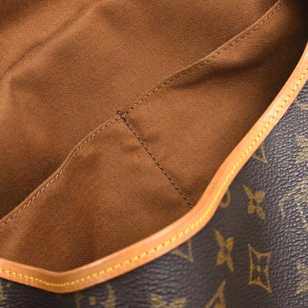 Louis Vuitton Saumur Monogram Canvas Brown Canvas Shoulder Bag Bag (Pre-Owned)