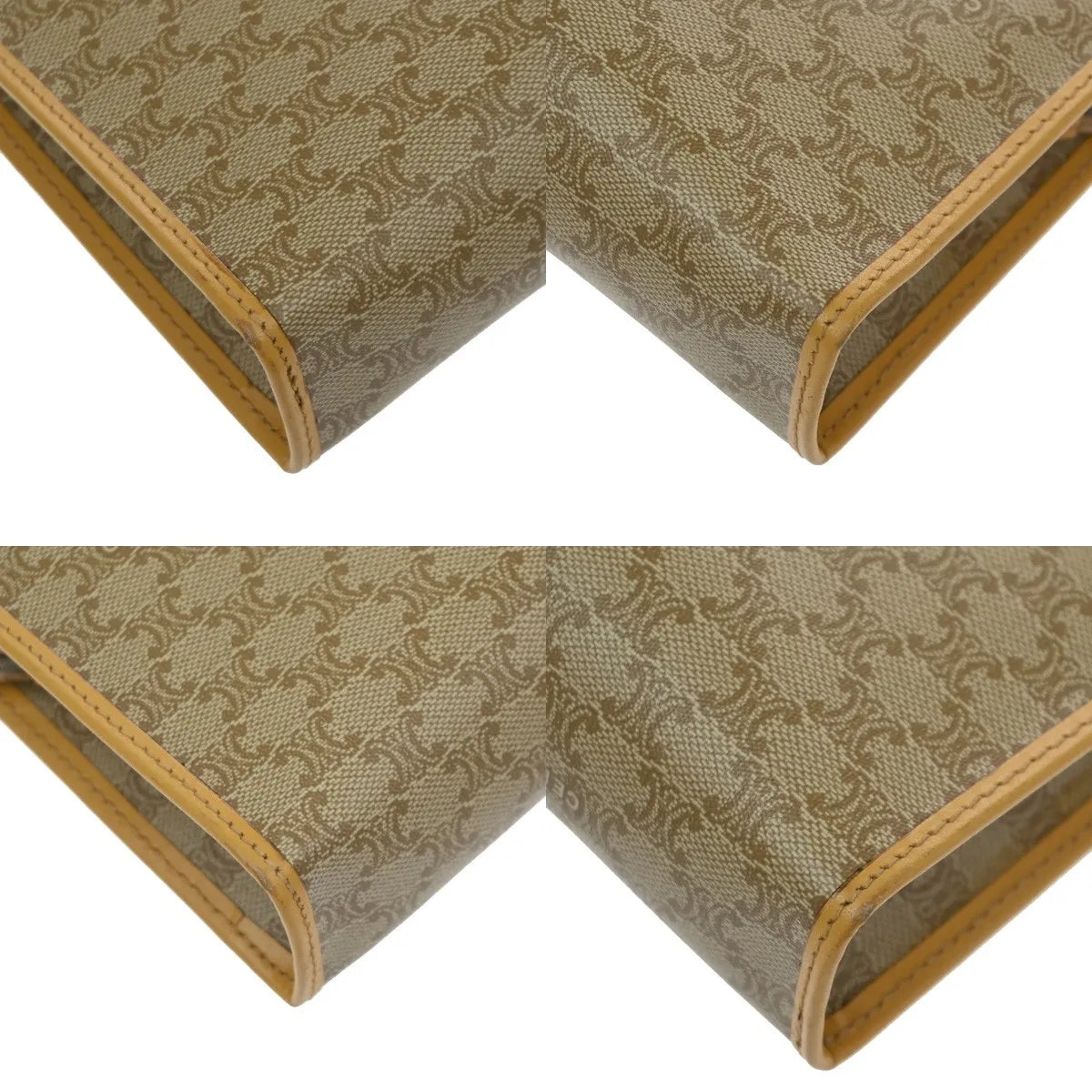 Celine Macadam Pochette Canvas And Leather Beige Canvas Clutche & Pouche Bag (Pre-Owned)