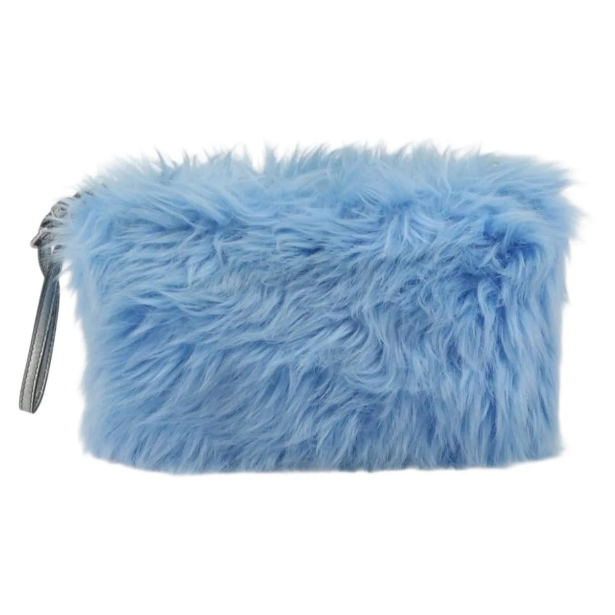 Prada Clutch Faux Fur Blue Fur Clutche & Pouche Bag (Pre-Owned)
