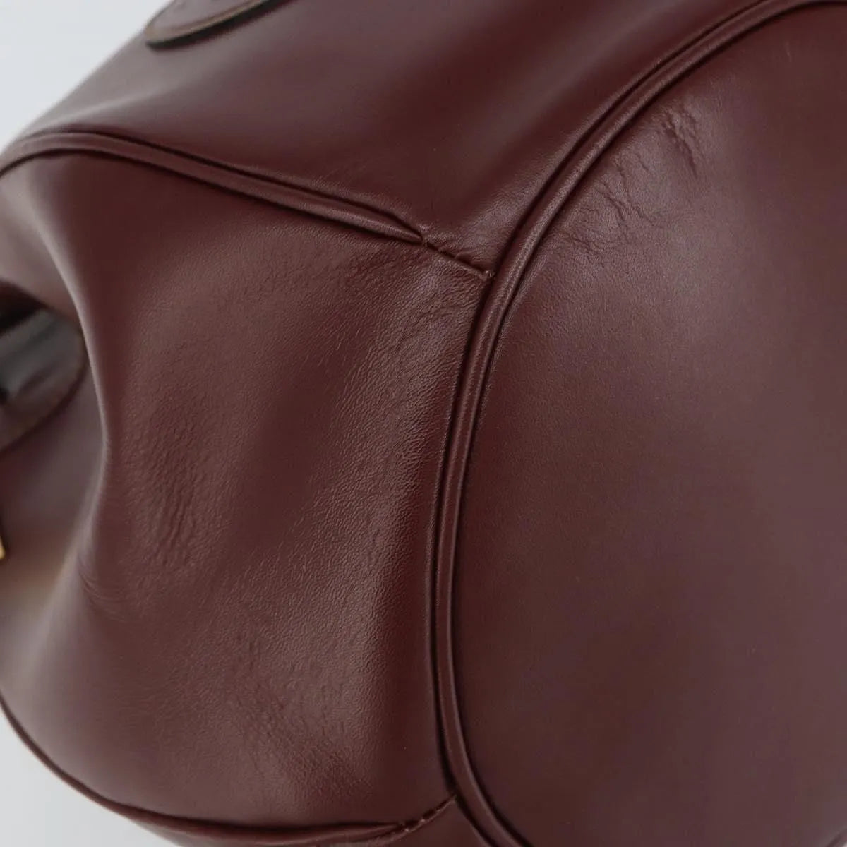 Cartier Must De Cartier Leather Burgundy Leather Shoulder Bag Bag (Pre-Owned)