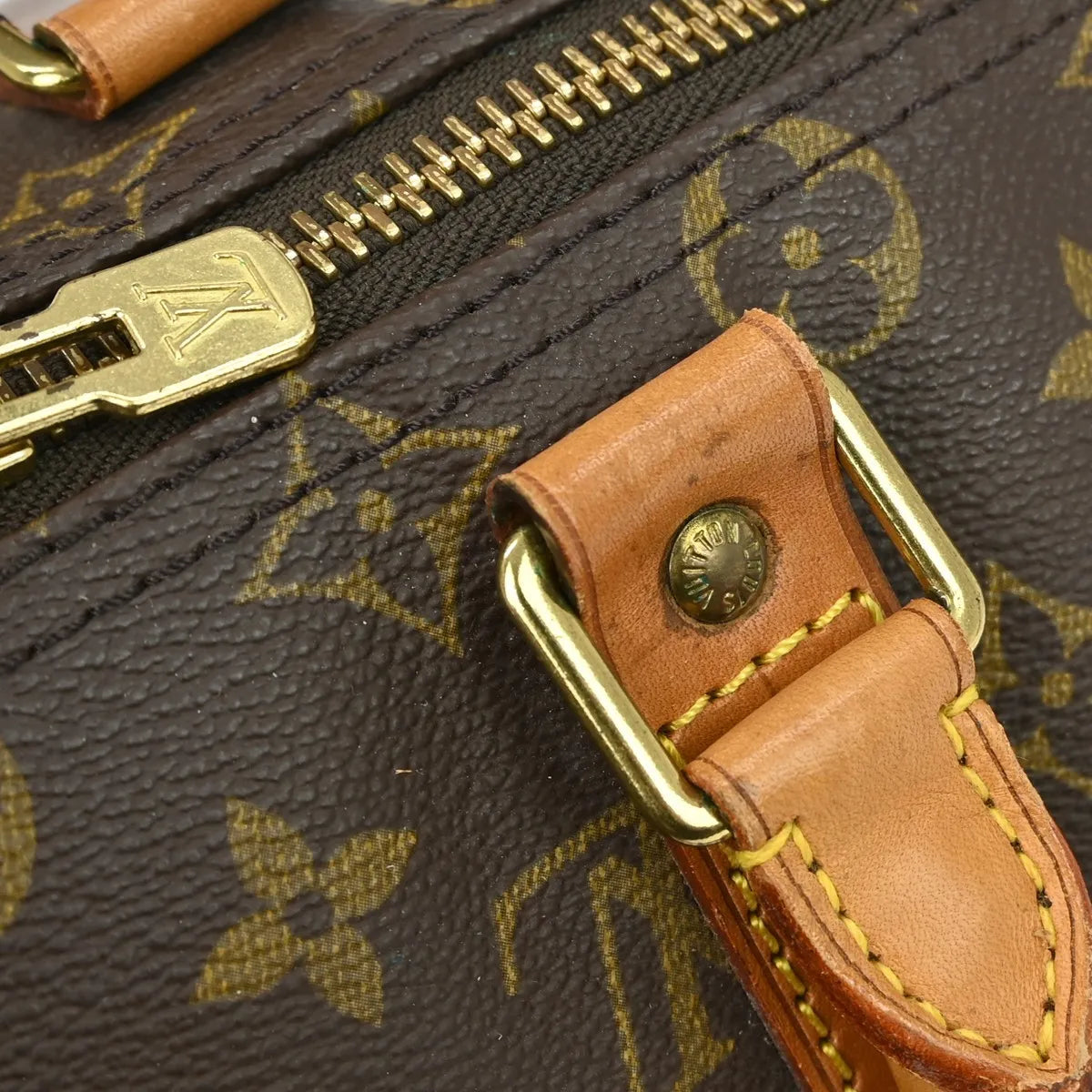 Louis Vuitton Keepall Bag Monogram Canvas Brown Canvas Travel Bag Bag (Pre-Owned)
