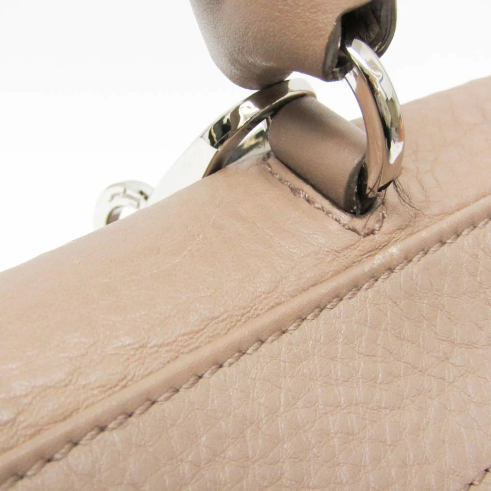 Salvatore Ferragamo Sofia Satchel Leather Pink Leather Handbag (Pre-Owned)