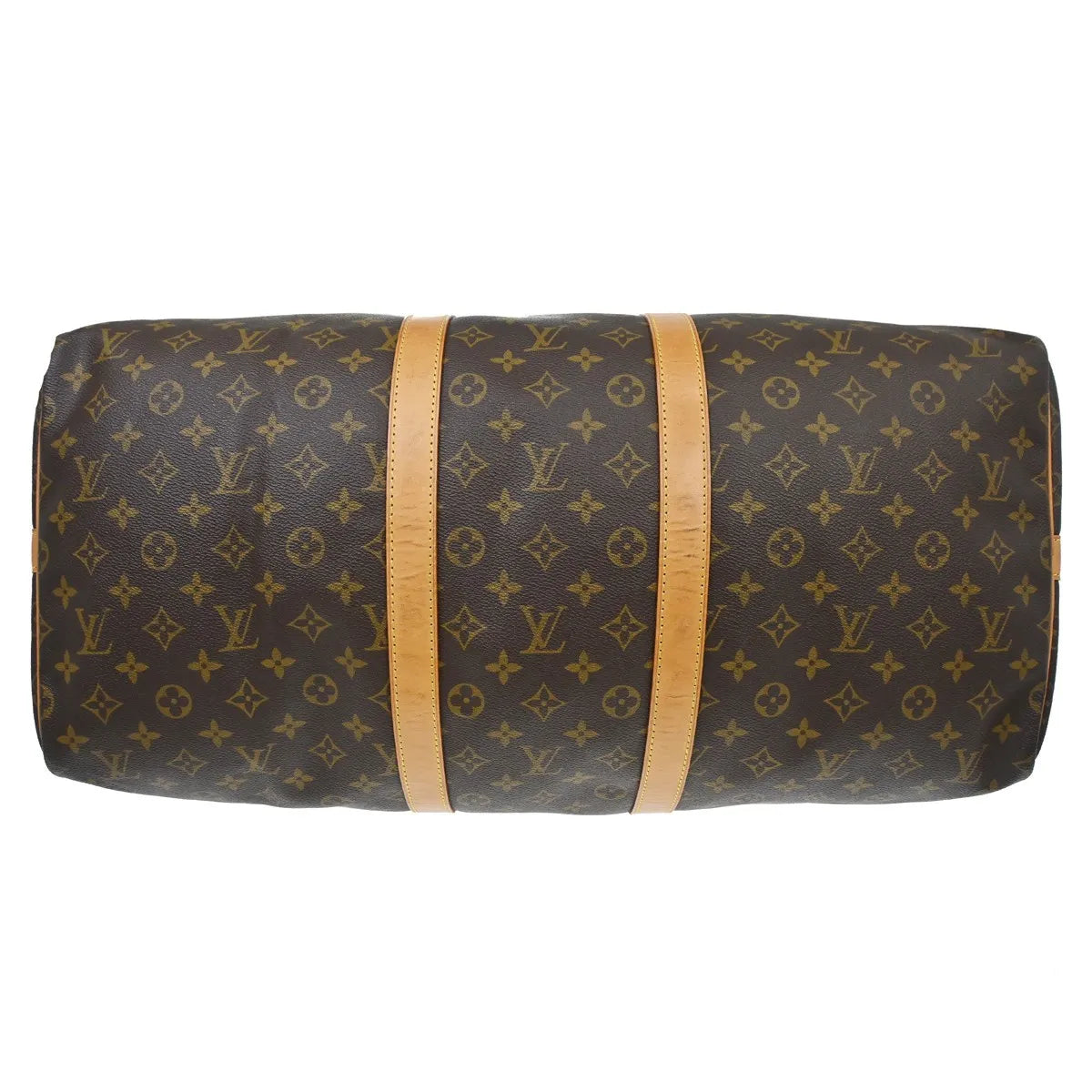 Louis Vuitton Keepall Bandouliere Monogram Canvas Brown Canvas Travel Bag Bag (Pre-Owned)