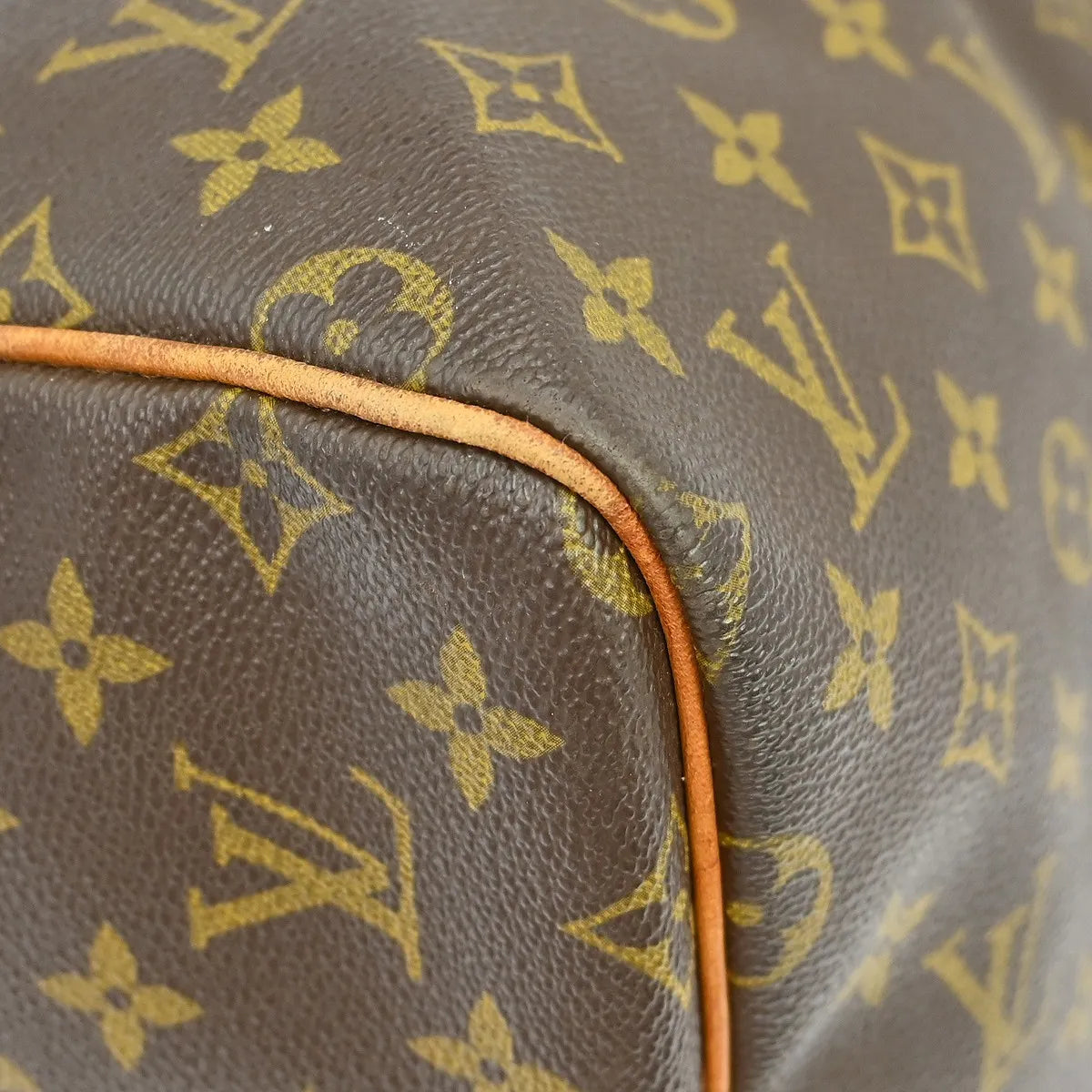 Louis Vuitton Keepall Bandouliere Monogram Canvas Brown Canvas Travel Bag Bag (Pre-Owned)