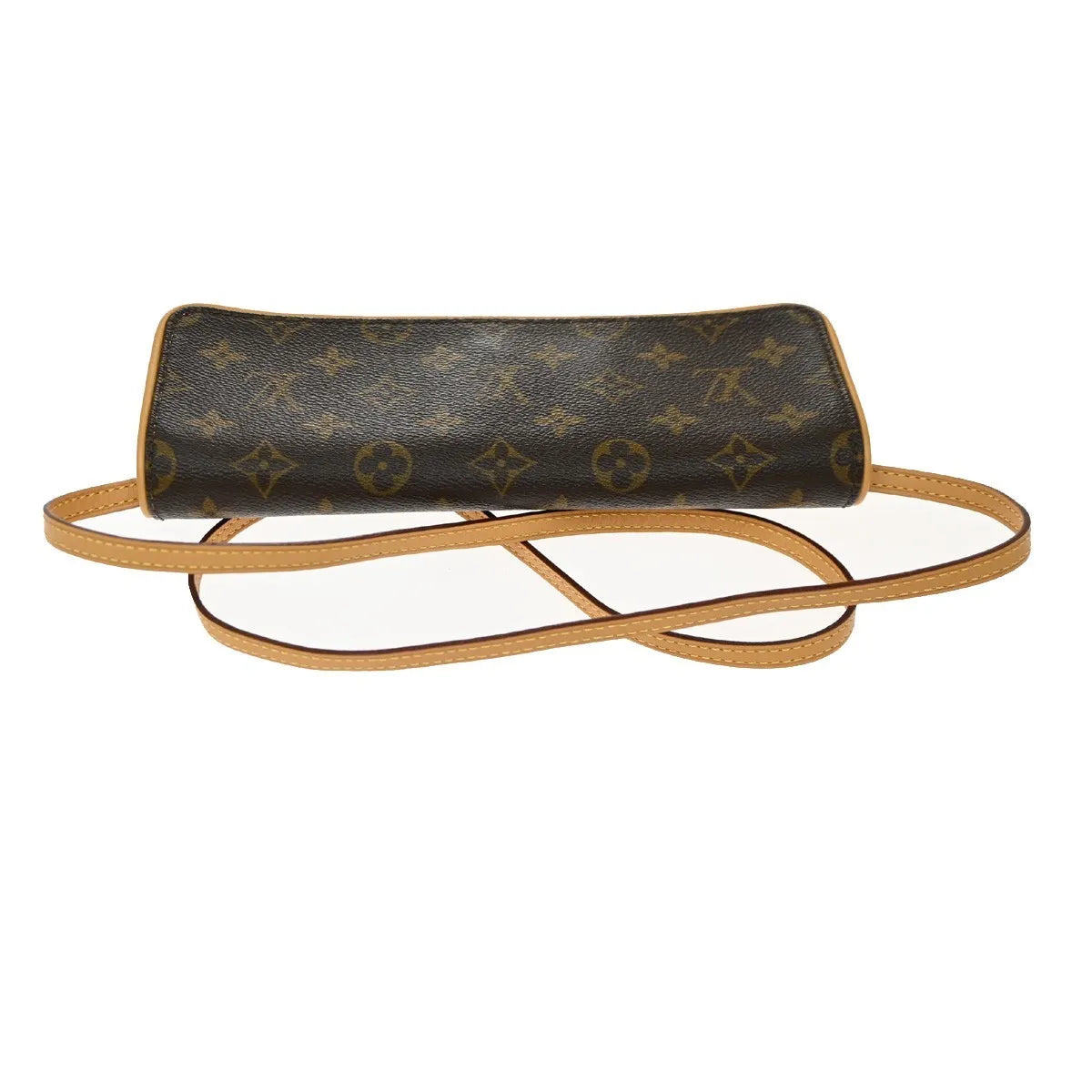 Louis Vuitton Twin Monogram Brown Leather Clutche & Pouche Bag (Pre-Owned)