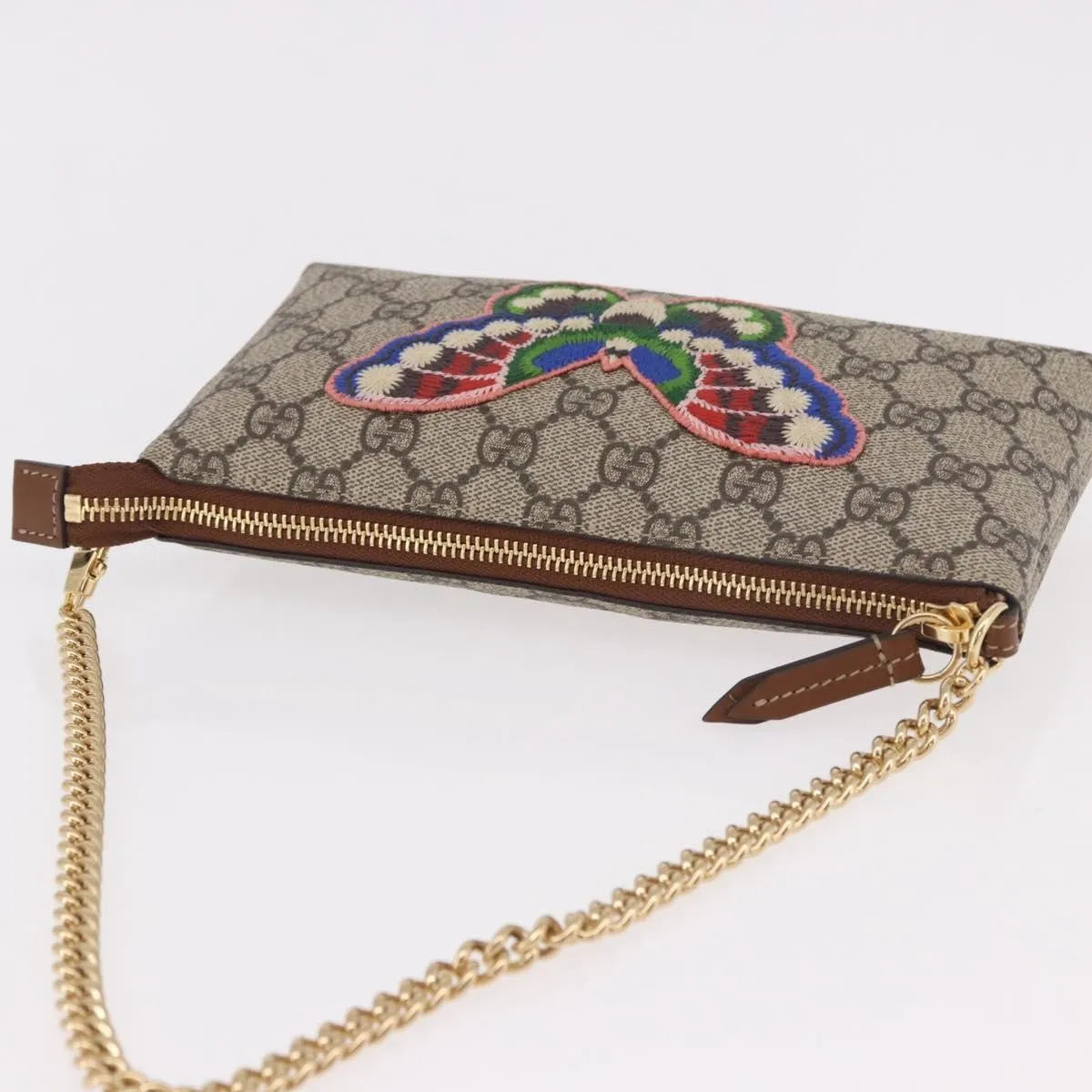 Gucci Pochette Gg Canvas Beige Pvc Clutche & Pouche Bag (Pre-Owned)